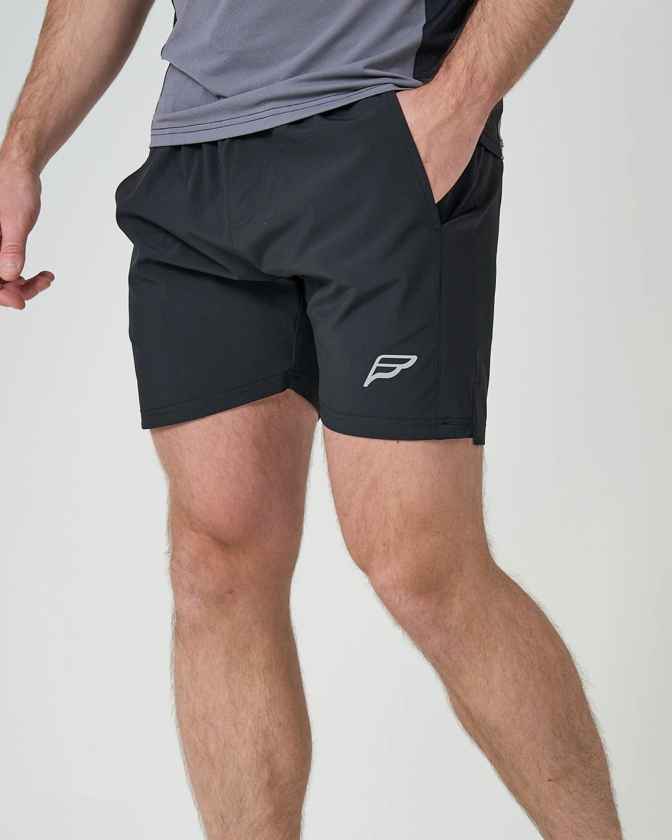 Mens Black 5" Intense Tech Shorts