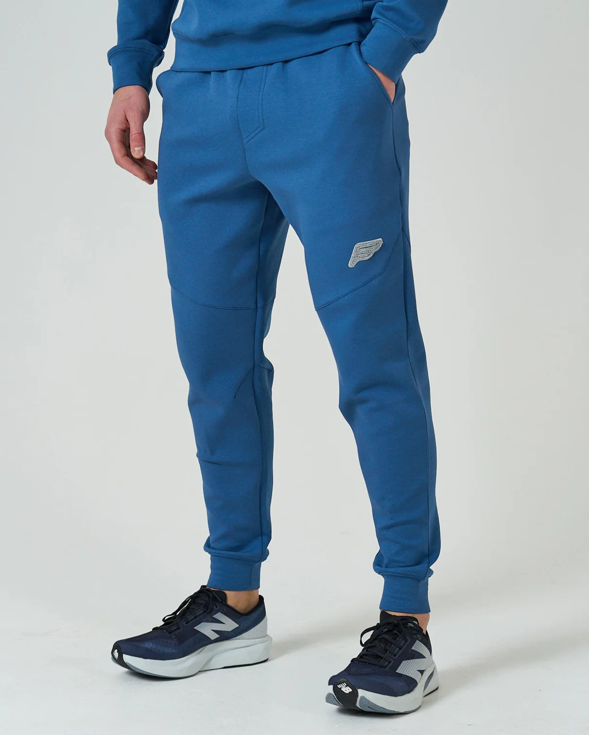Mens Azure Blue Tech Jog Pants