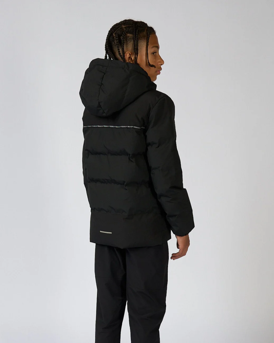 Juniors Black Ascend Puffer Jacket - Image 4