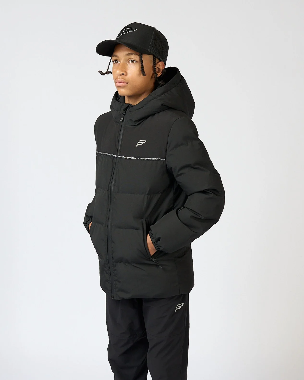 Juniors Black Ascend Puffer Jacket - Image 6