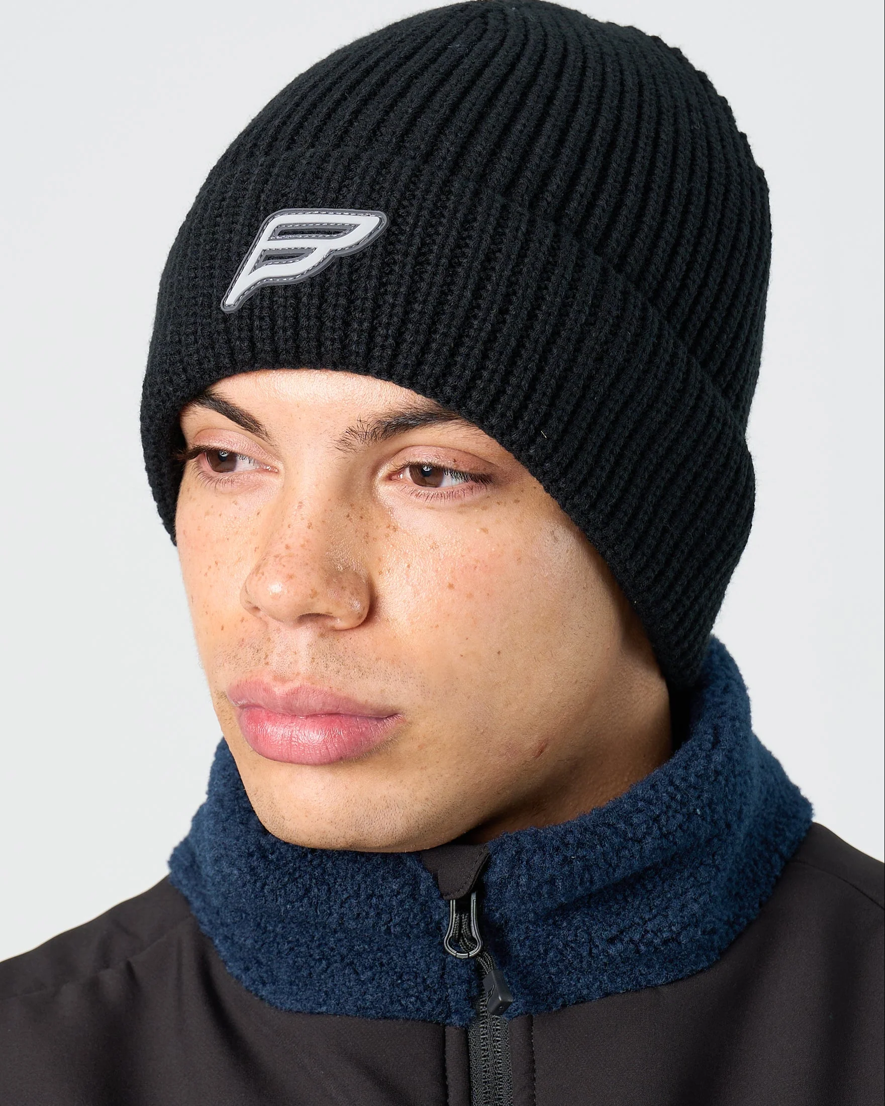 Mens Belief Beanie - Black - Image 3