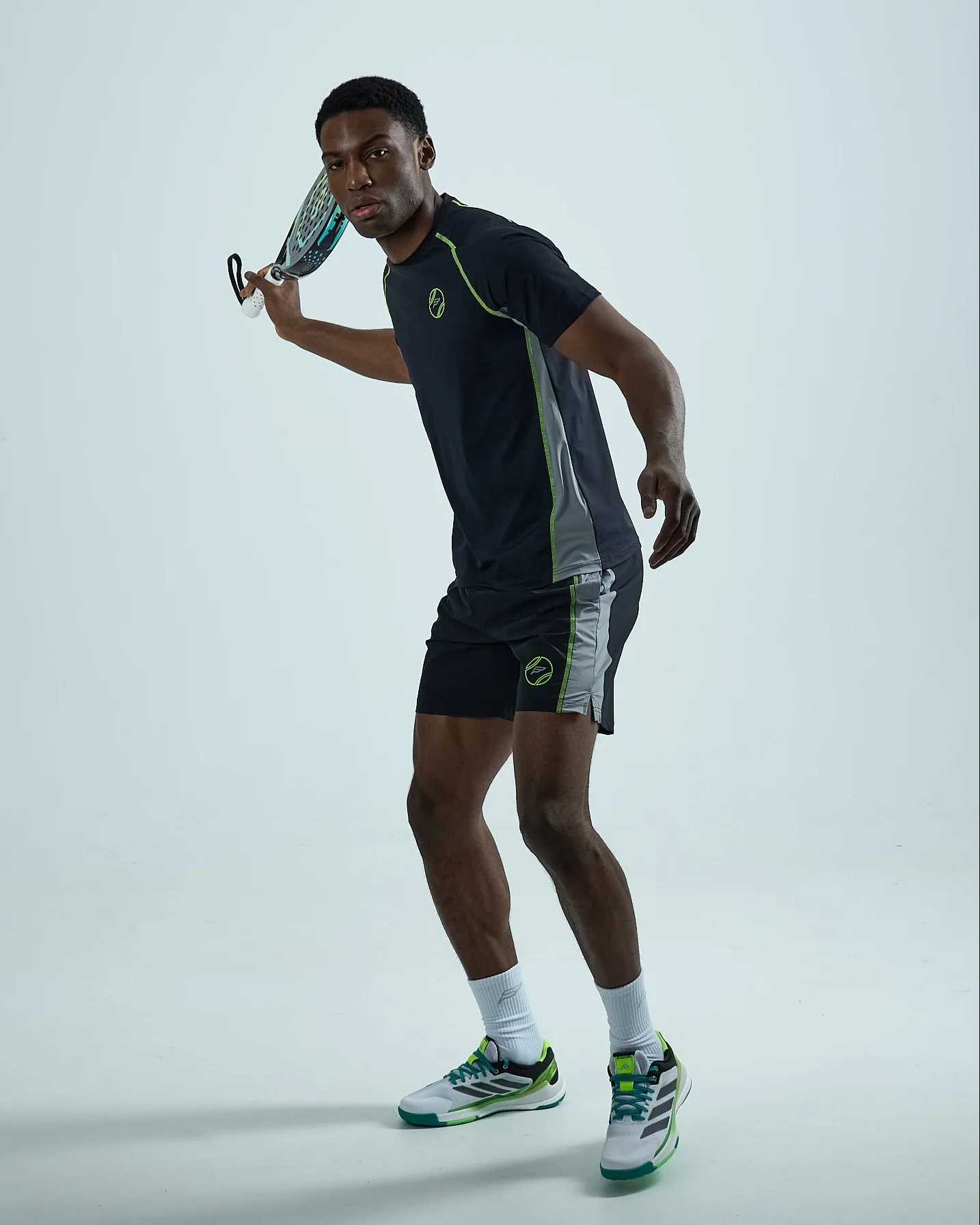 Black Pulse Padel Shorts Set - Image 5