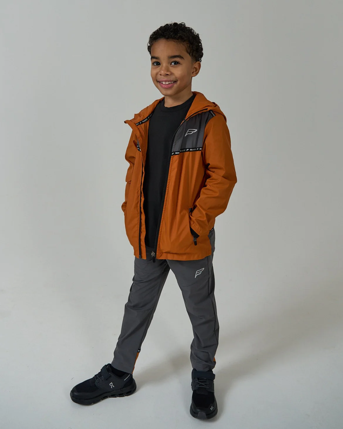 Infants Burnt Orange Action Tech Tracksuit - Image 5