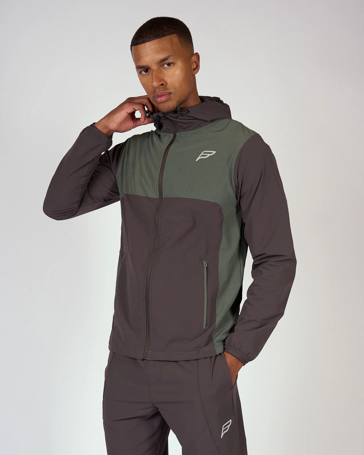 Mens Dark Fern Evolve Track Jacket - Image 2