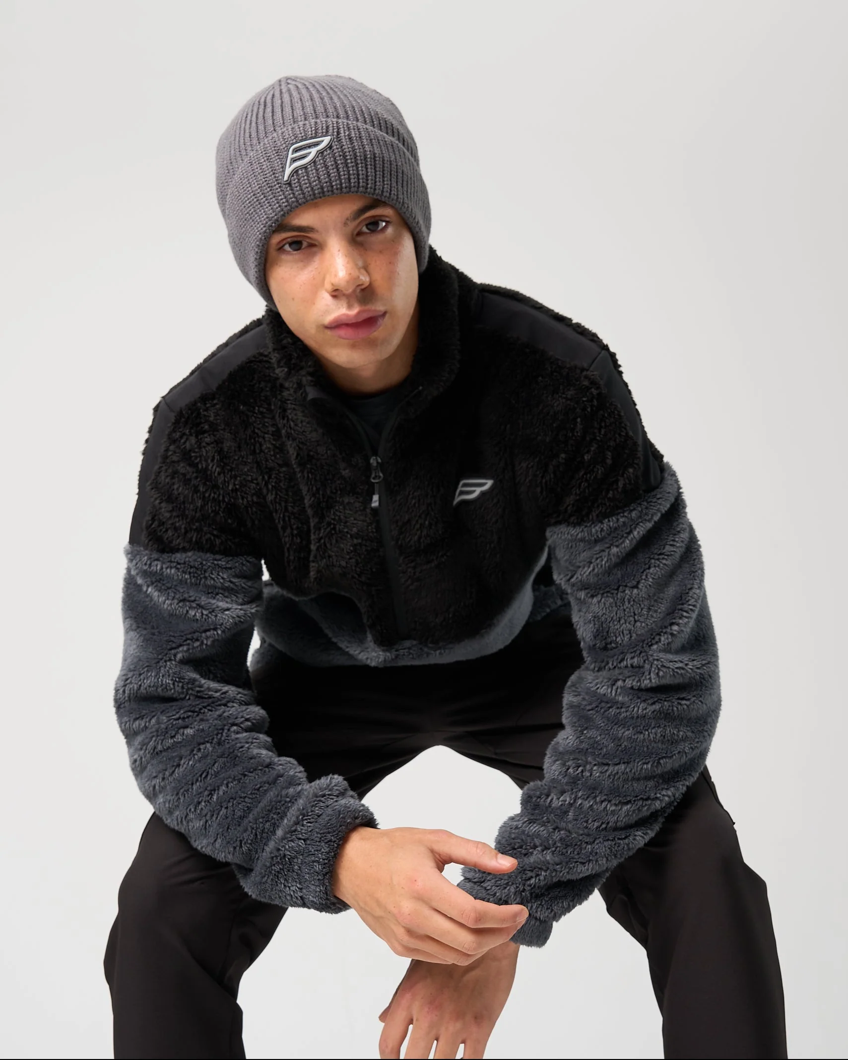 Mens Belief Beanie - Grey - Image 3