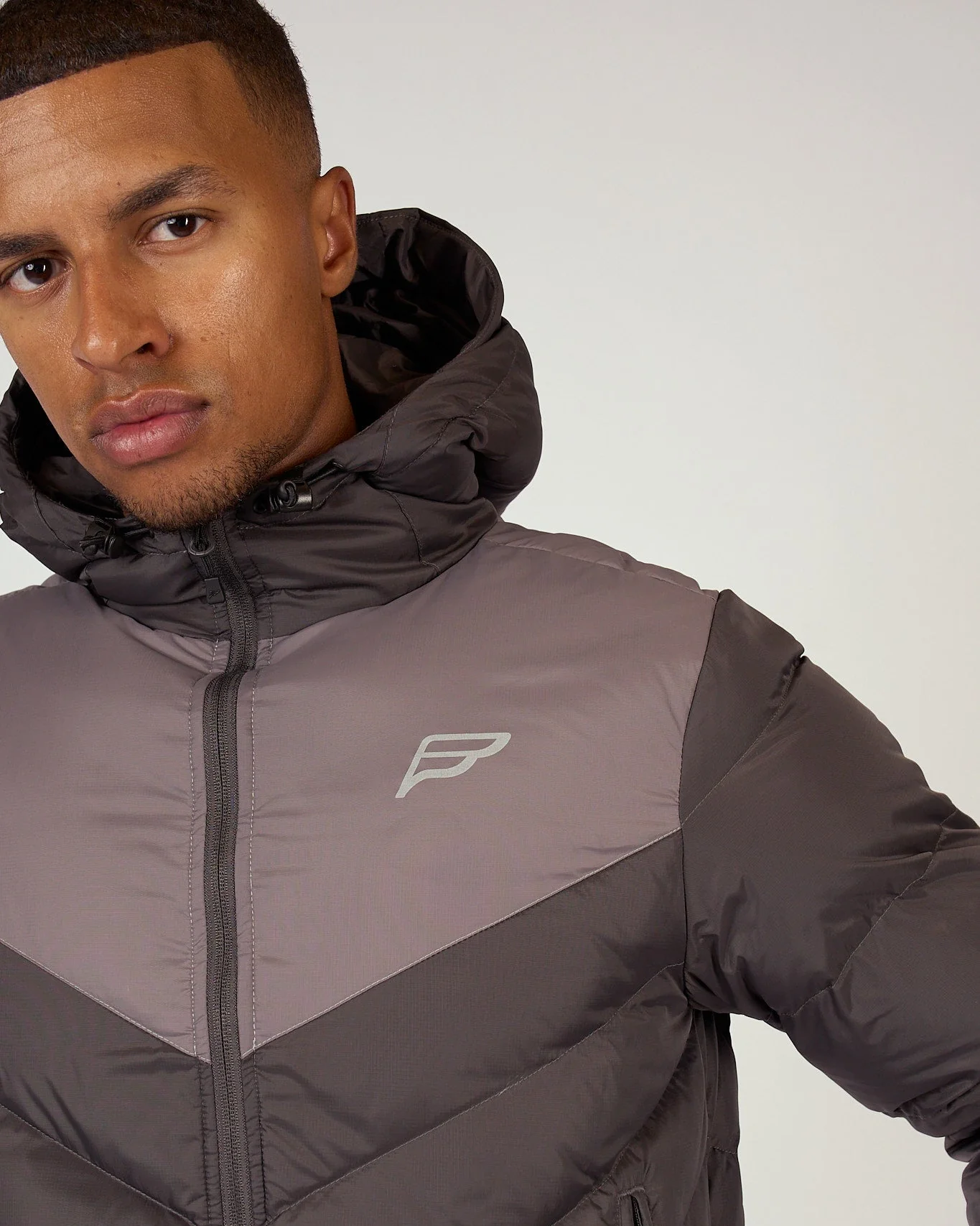 Mens Grey Envision Down Jacket - Image 3