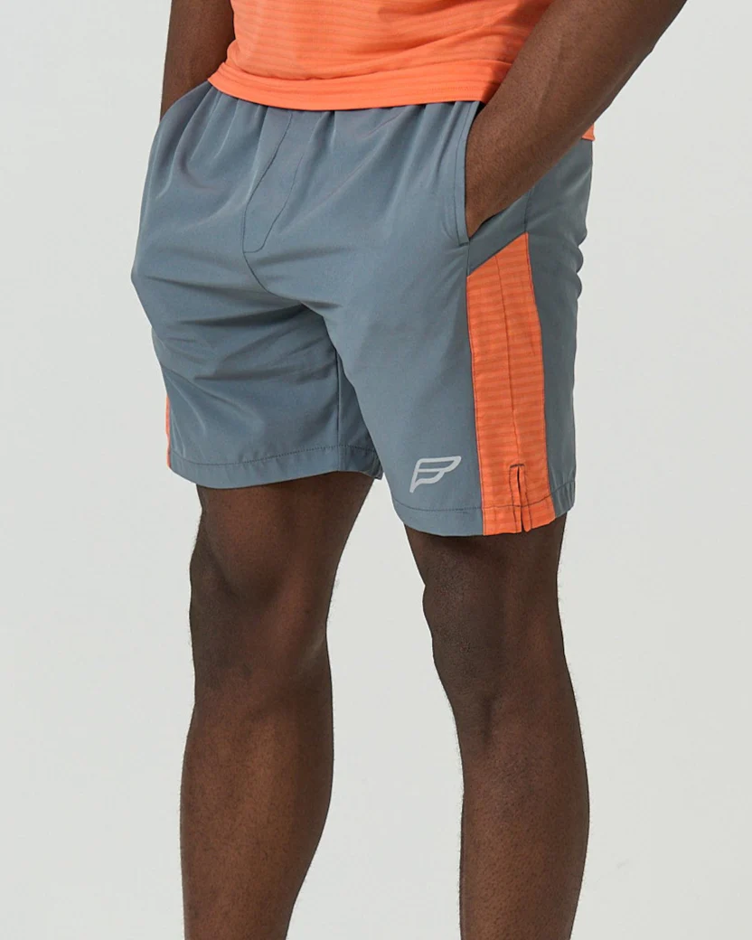 Mens Grey/Orange Momentum Shorts