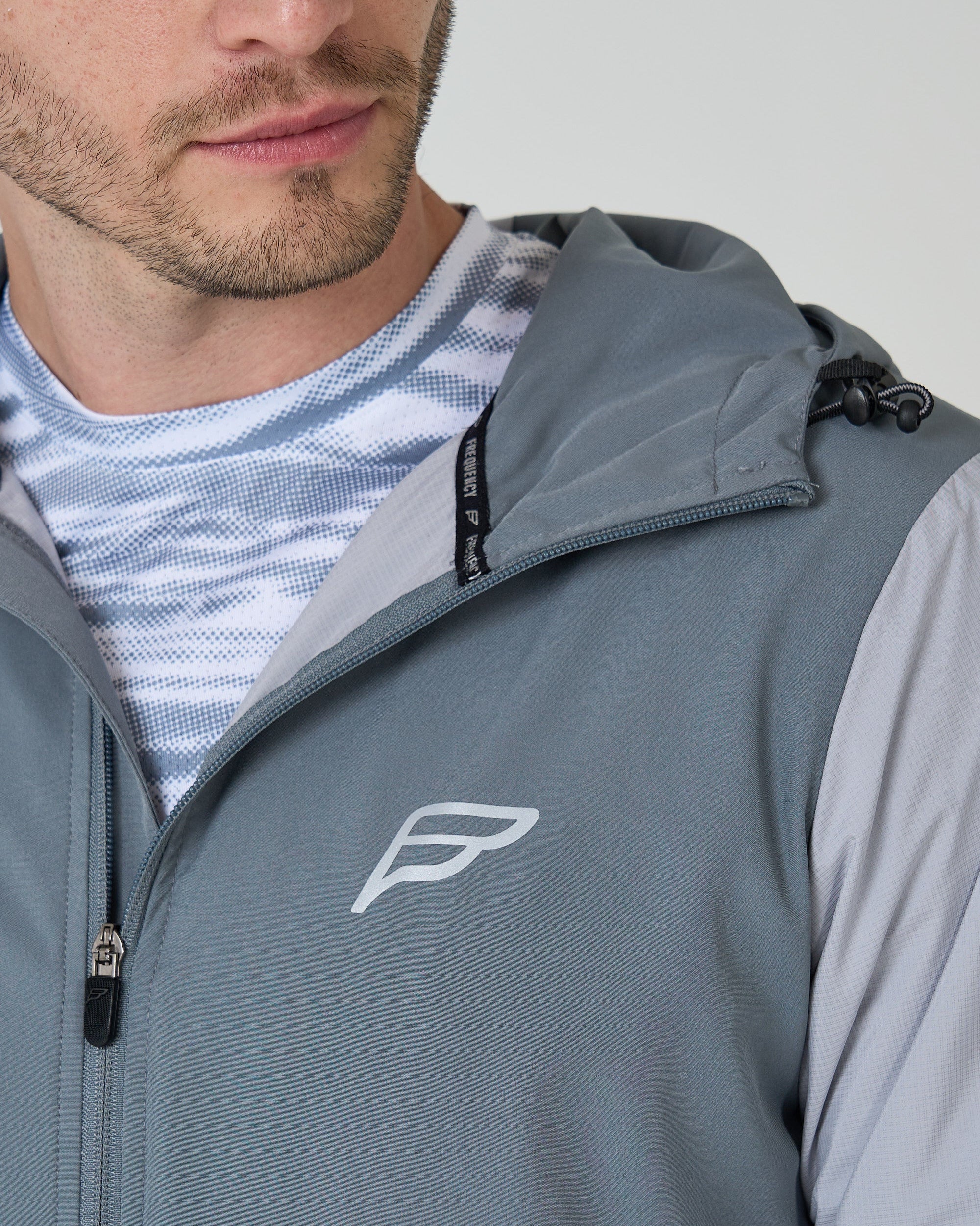 Mens Grey Power Pro Windbreaker - Image 3