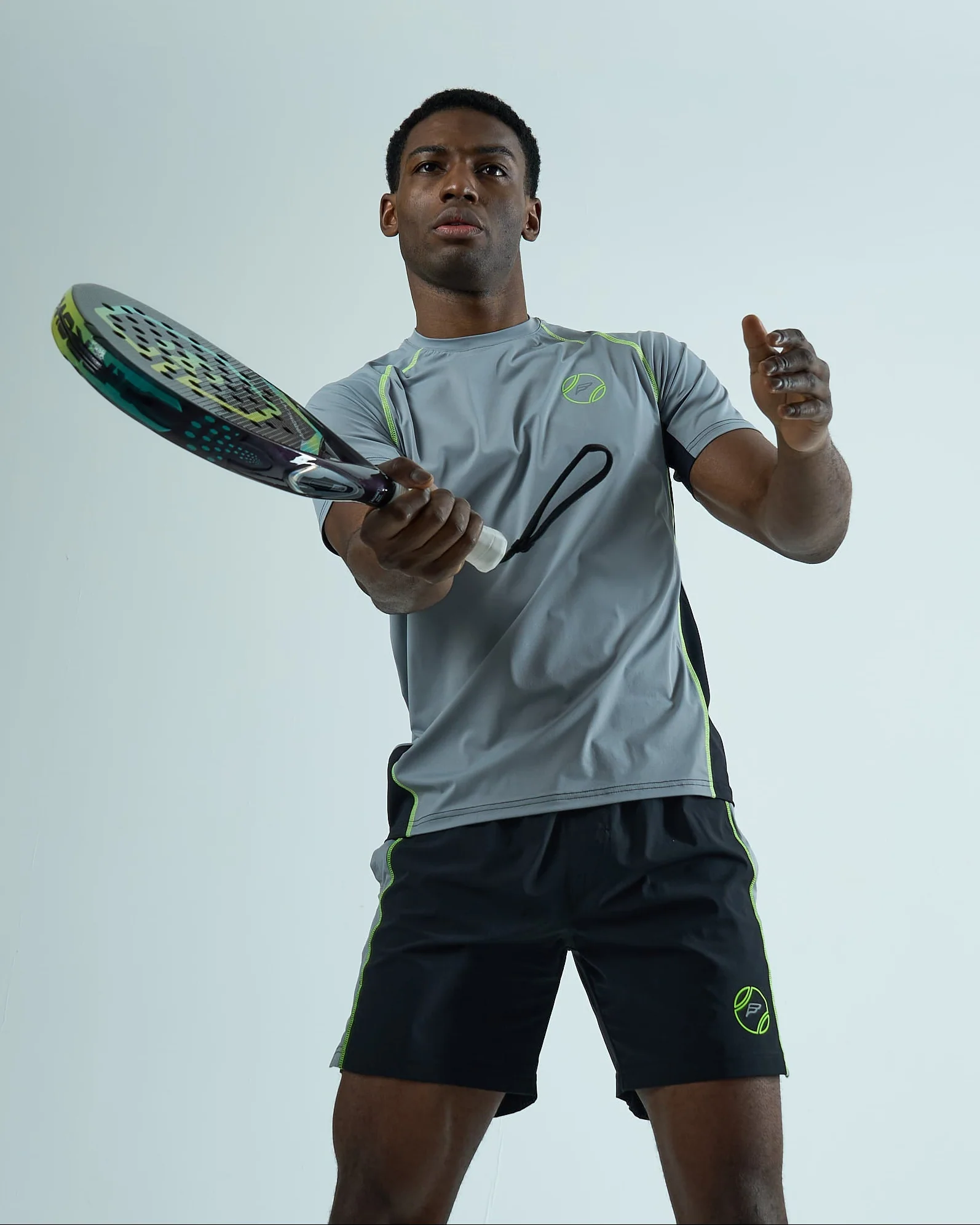 Grey Pulse Padel Shorts Set - Image 3