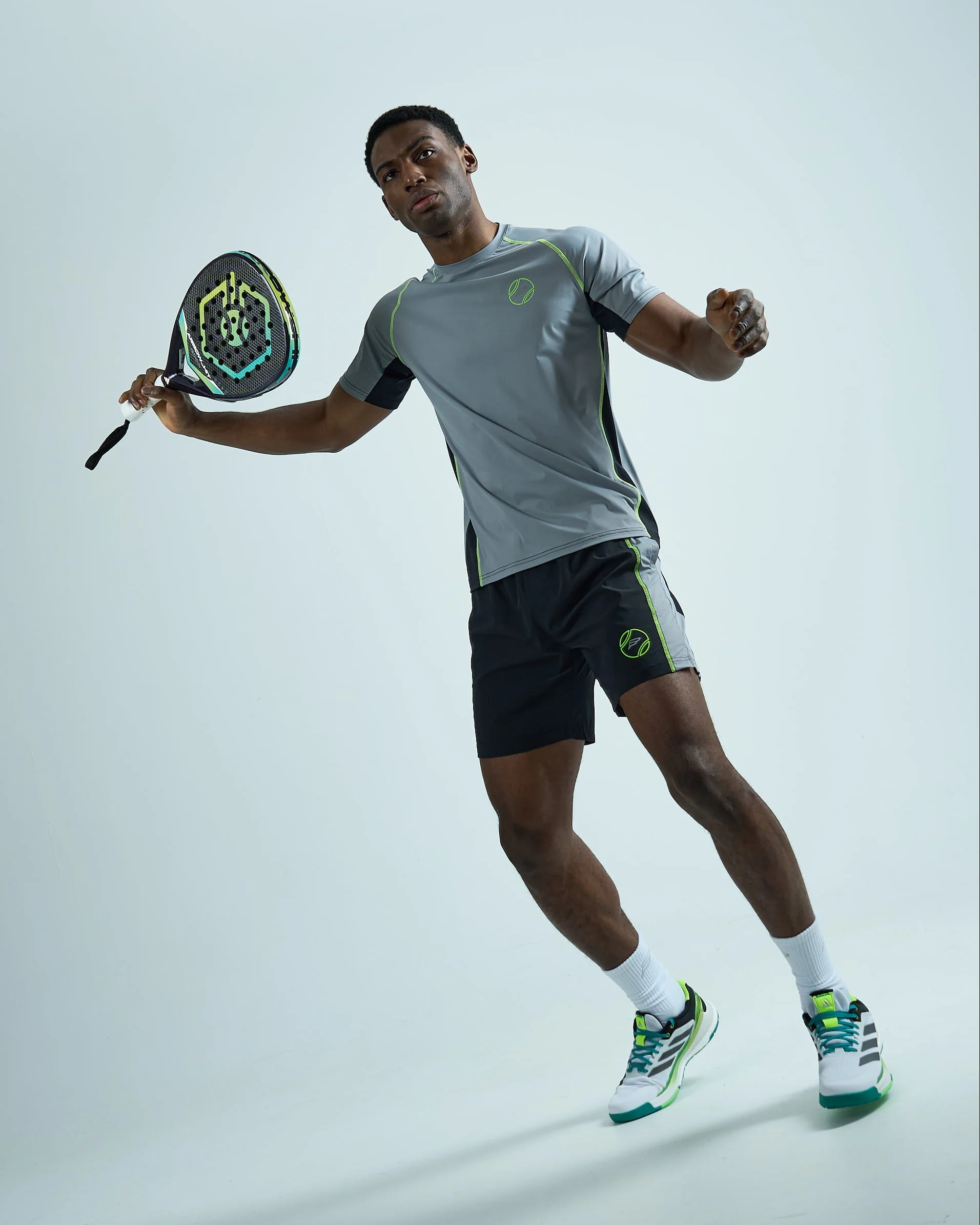 Grey Pulse Padel Shorts Set - Image 5
