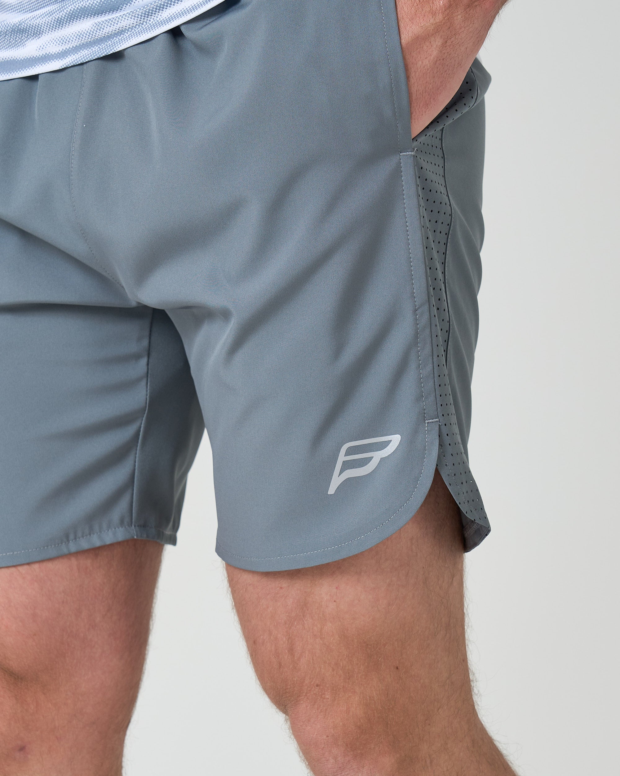 Mens Grey Sustain Shorts - Image 3