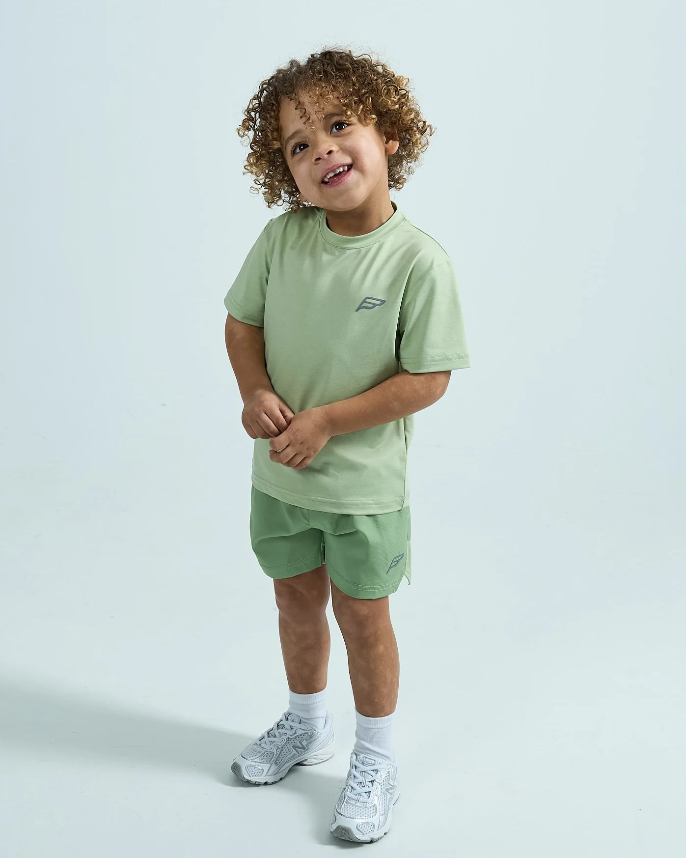 Infants Arc Shorts Set - Pastel Green - Image 4