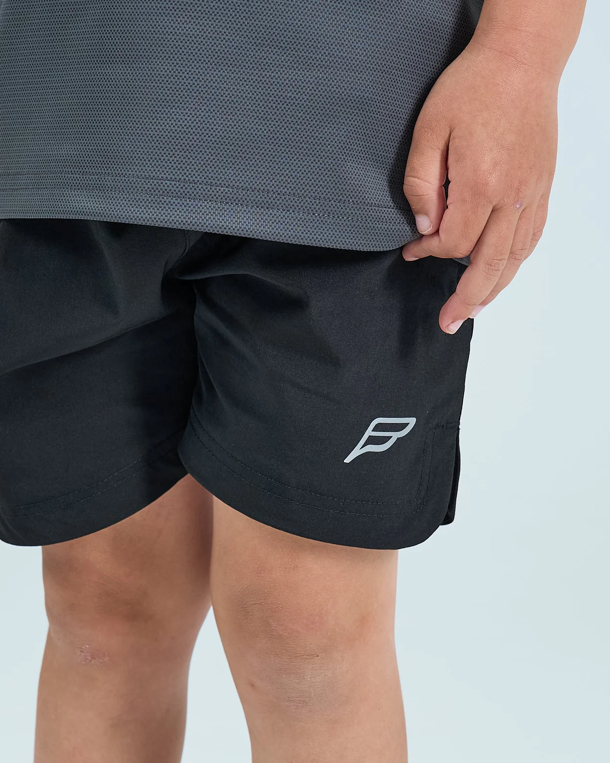Infants Core Shorts Set - Grey/Black - Image 4