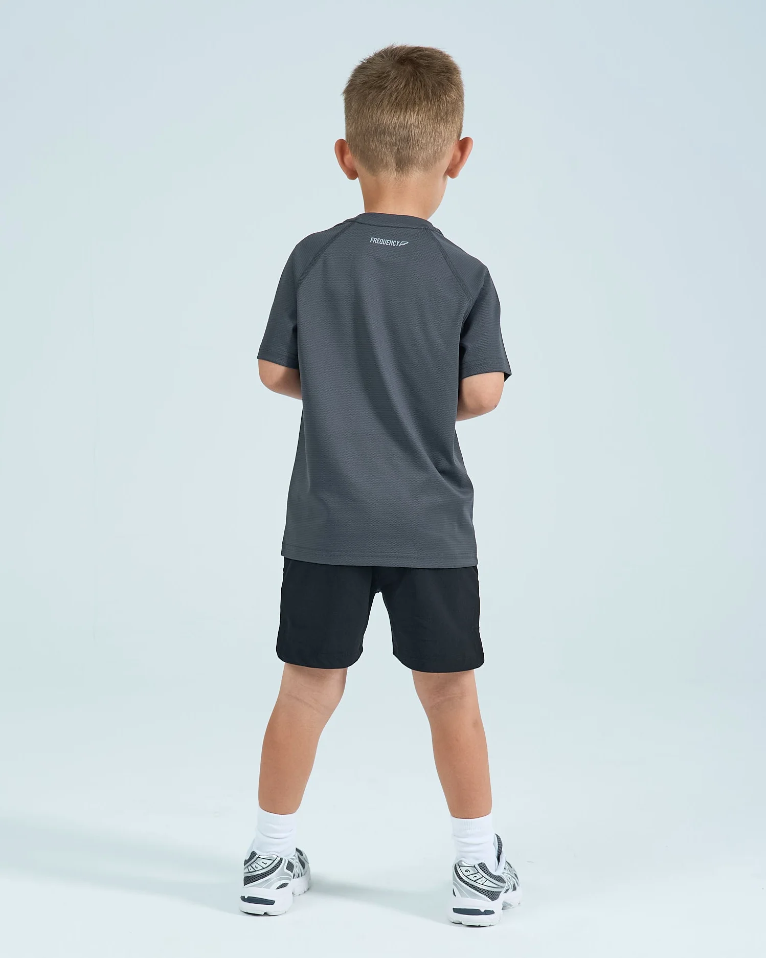 Infants Core Shorts Set - Grey/Black - Image 5