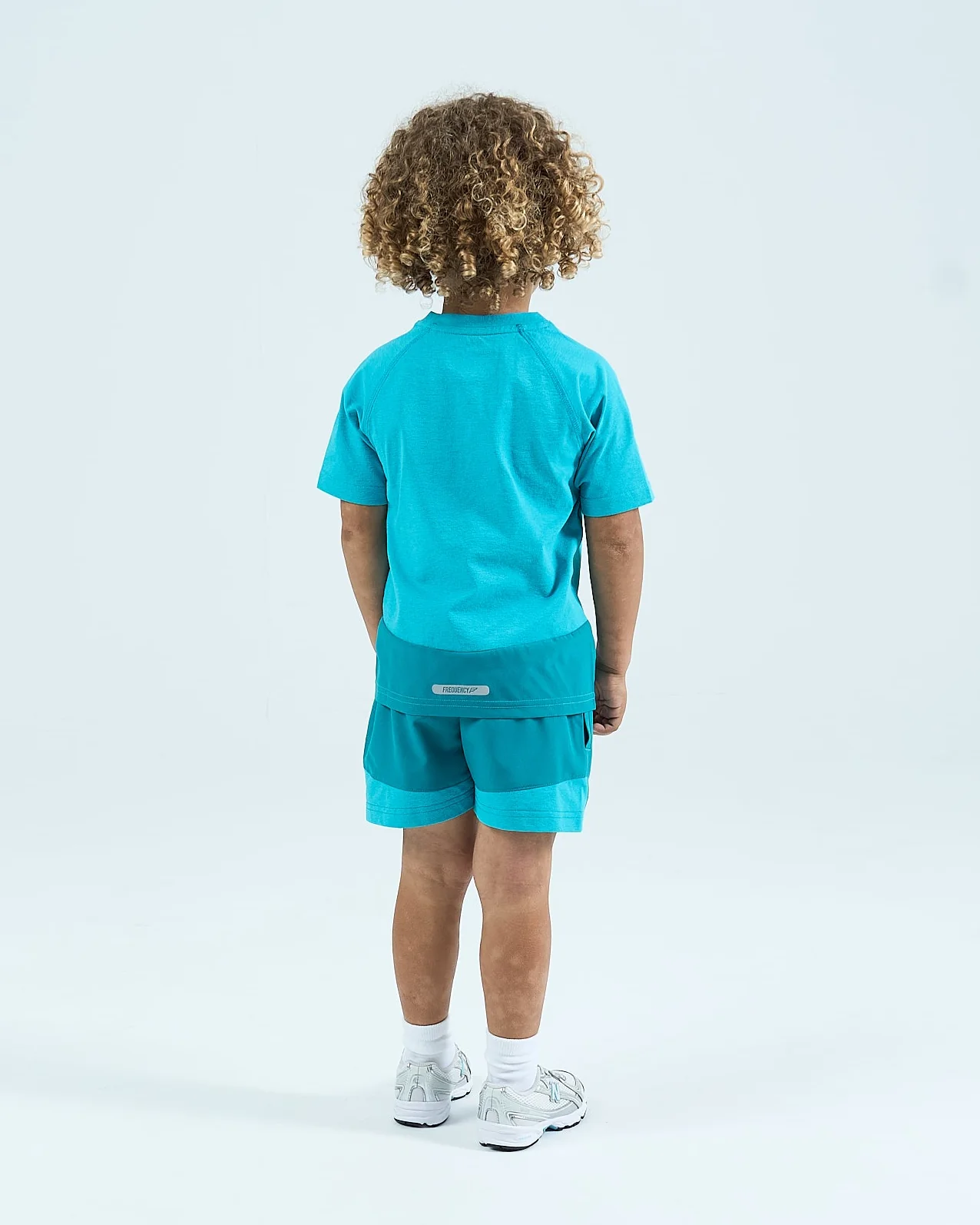Infants Rise Shorts Set - Aqua - Image 5