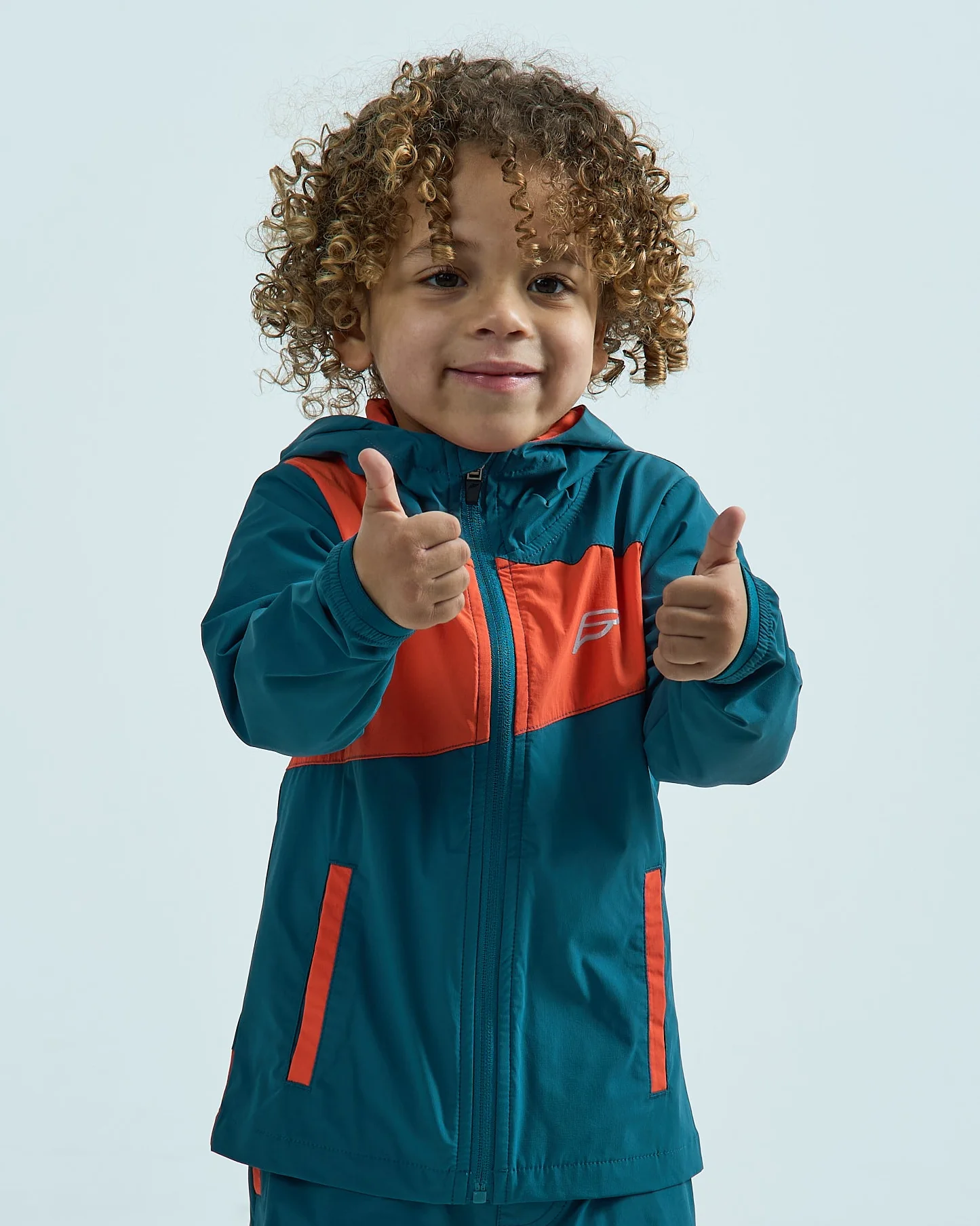 Infants Stride Windbreaker - Teal/Orange - Image 3