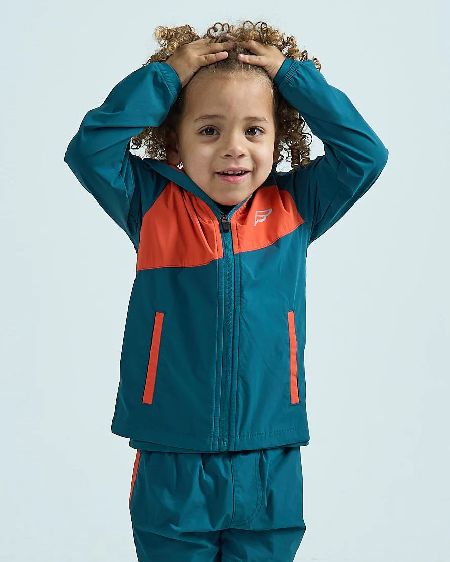 Infants Stride Windbreaker - Teal/Orange - Image 4