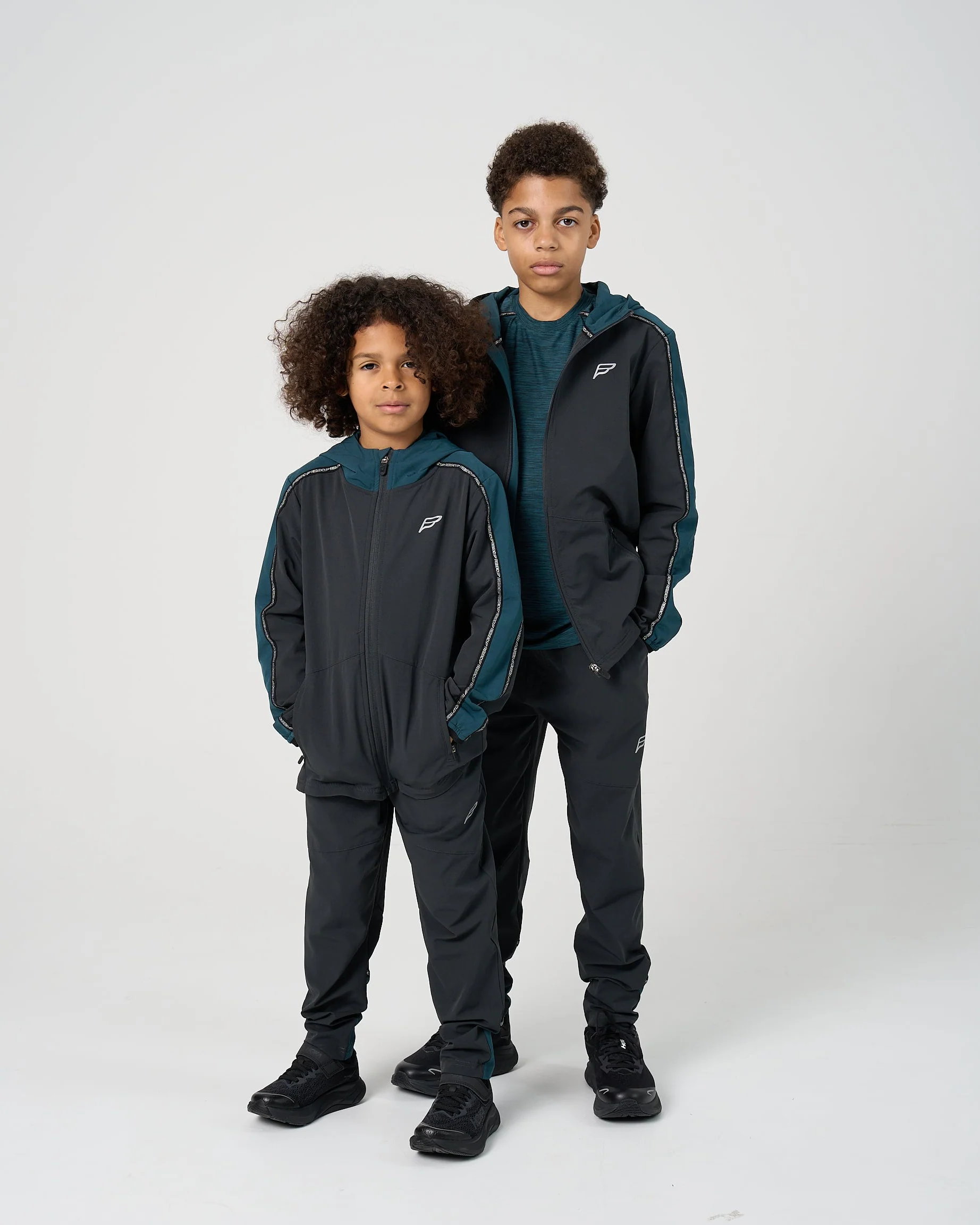 Infants Transform 3 Piece Tracksuit - Grey/Teal - Image 6