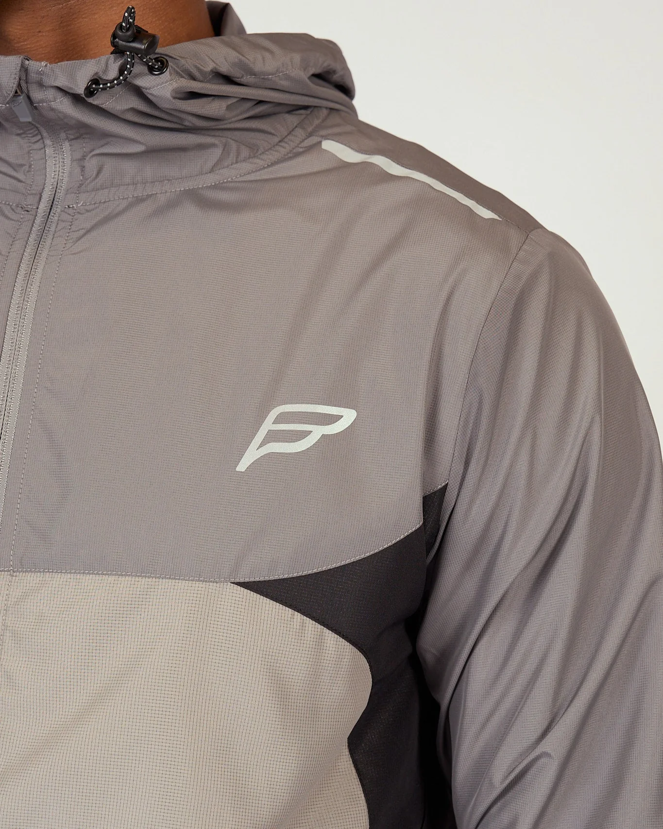 Mens Iron Grey Agility Pro Windbreaker - Image 3