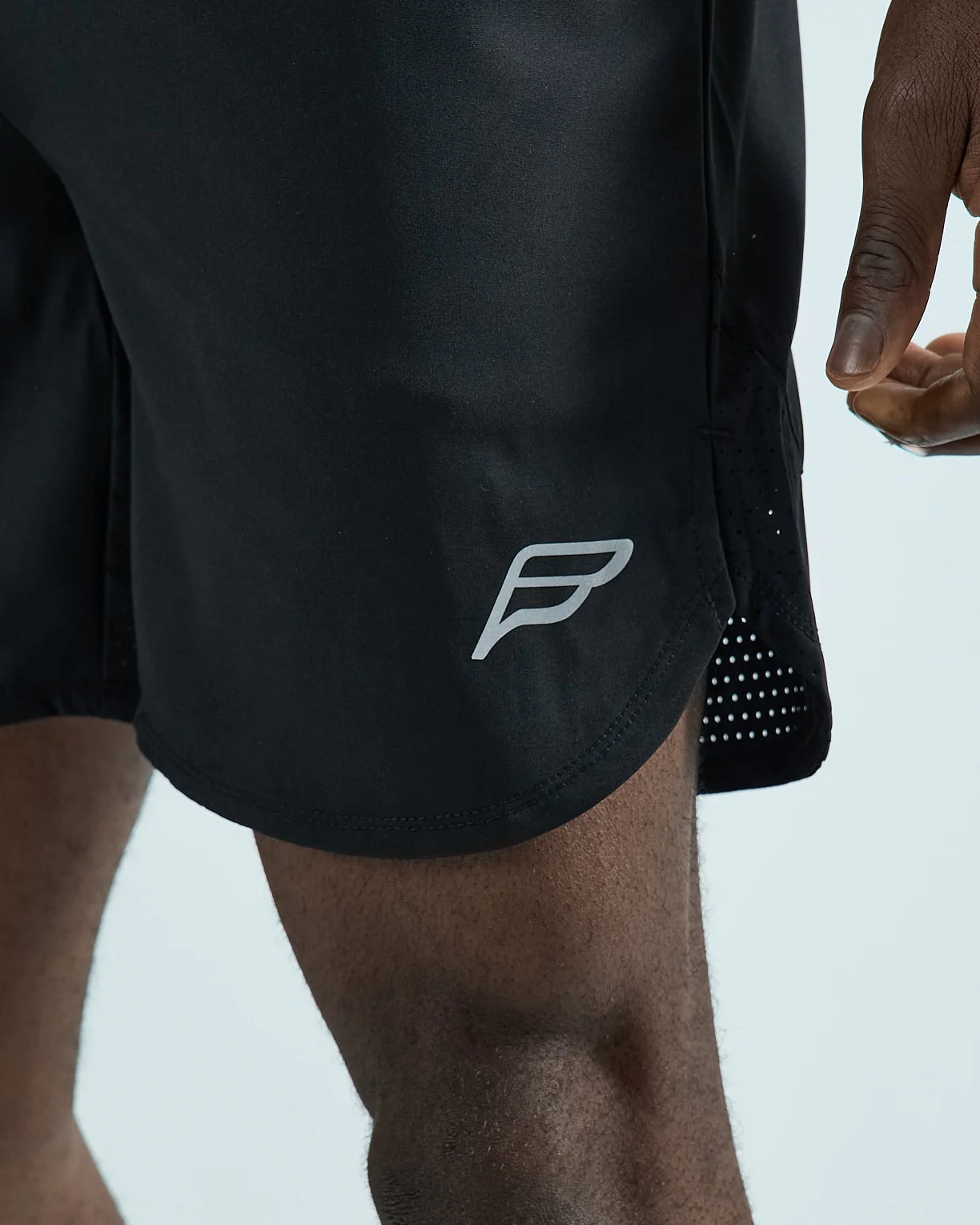 Mens Black Content Shorts - Image 3