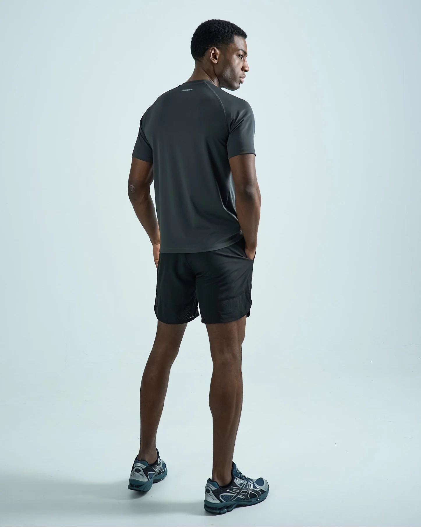 Mens Black Content Shorts - Image 5