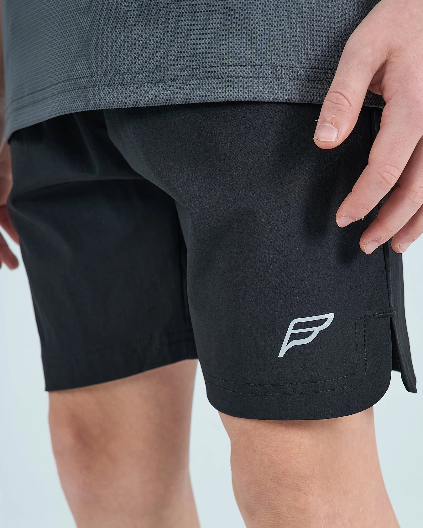 Juniors Core Shorts Set - Grey/Black - Image 4