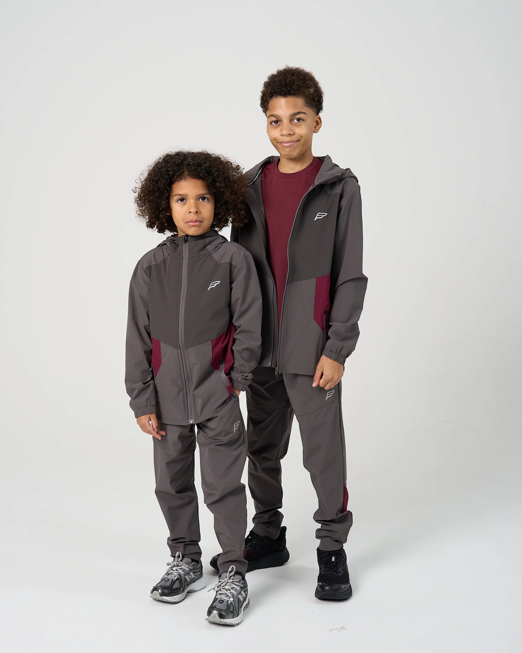 Juniors Dynamic 3 Piece Tracksuit - Deep Maroon - Image 7