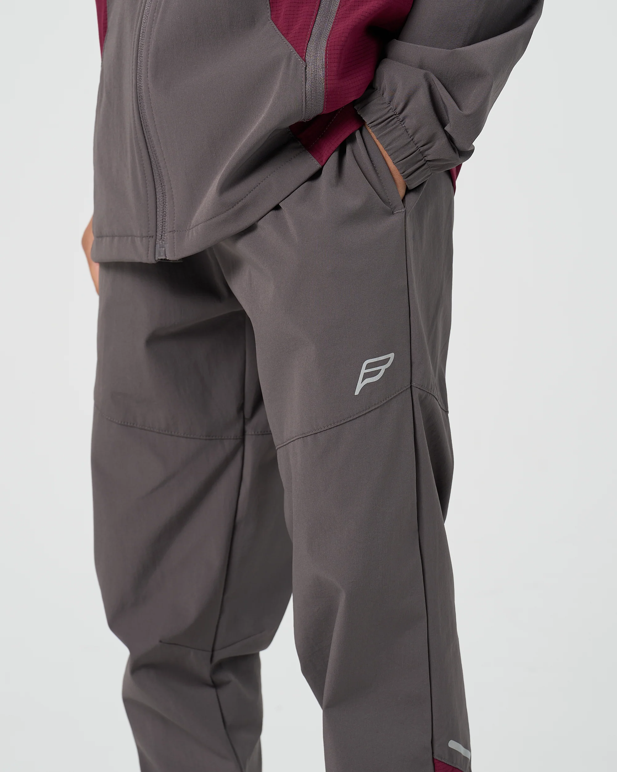 Juniors Dynamic 3 Piece Tracksuit - Deep Maroon - Image 5