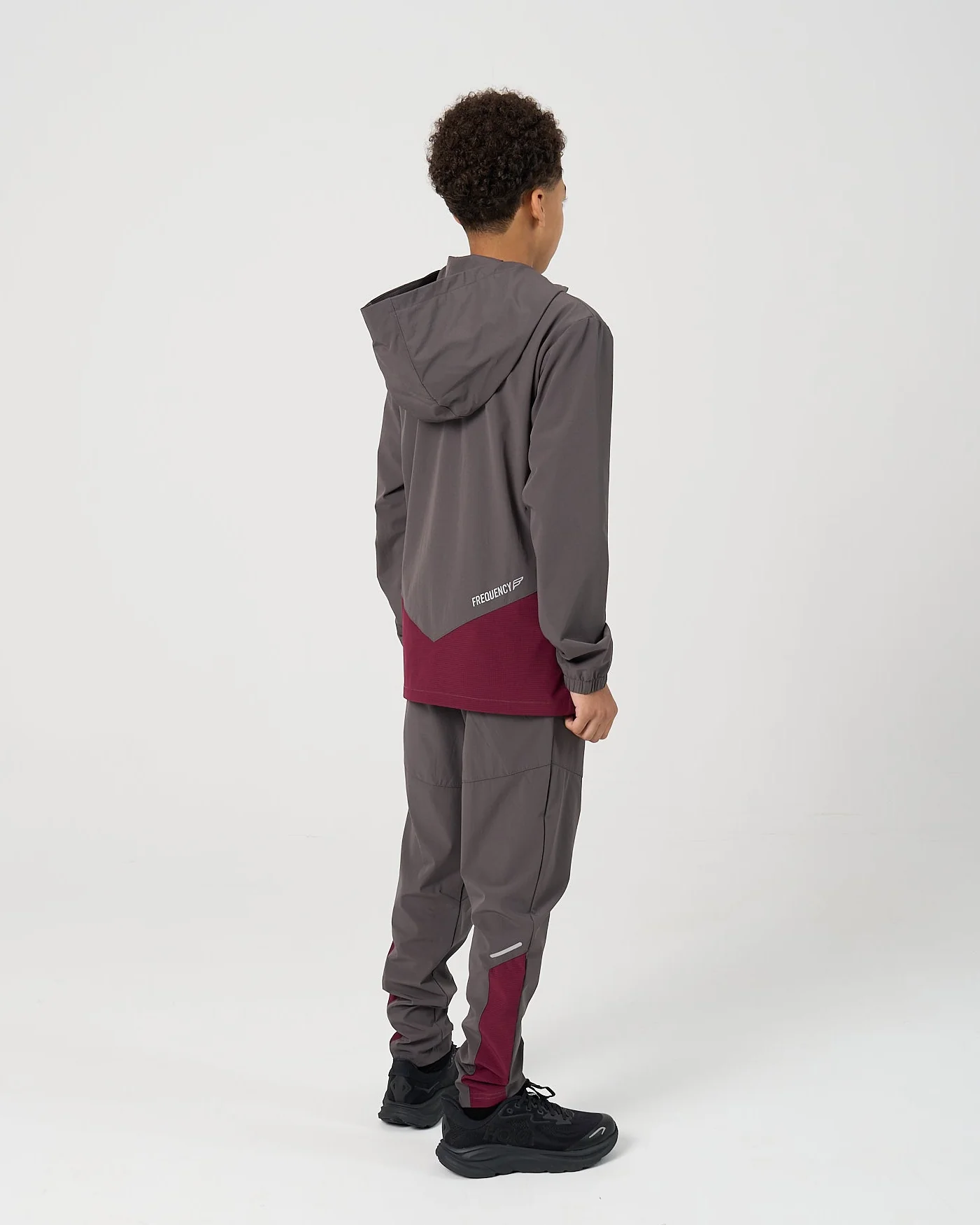 Juniors Dynamic 3 Piece Tracksuit - Deep Maroon - Image 6