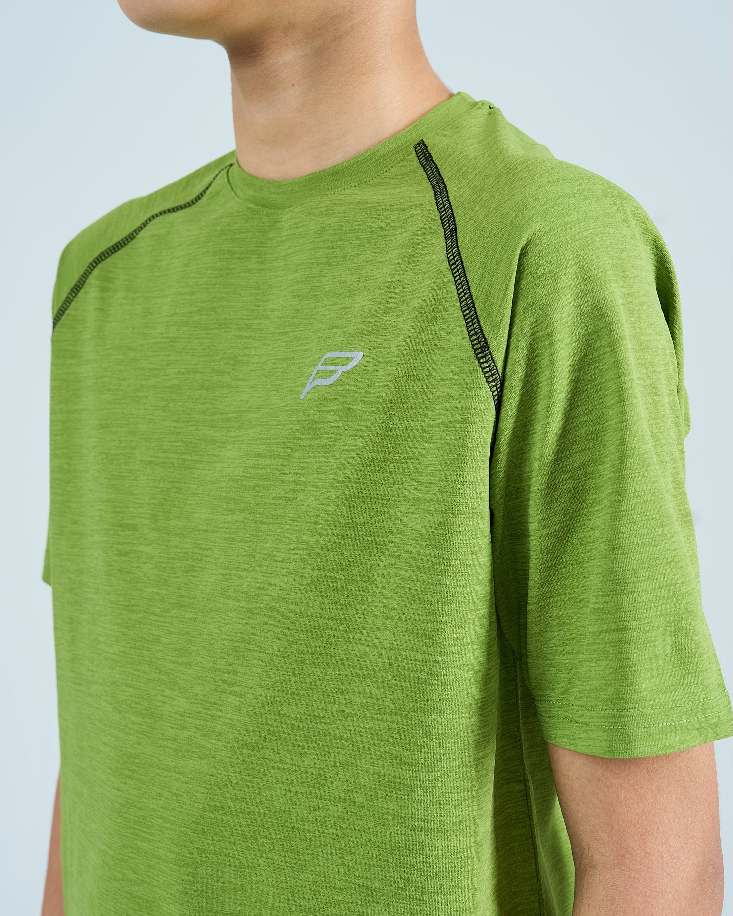 Juniors Rise Shorts Set - Lime - Image 3