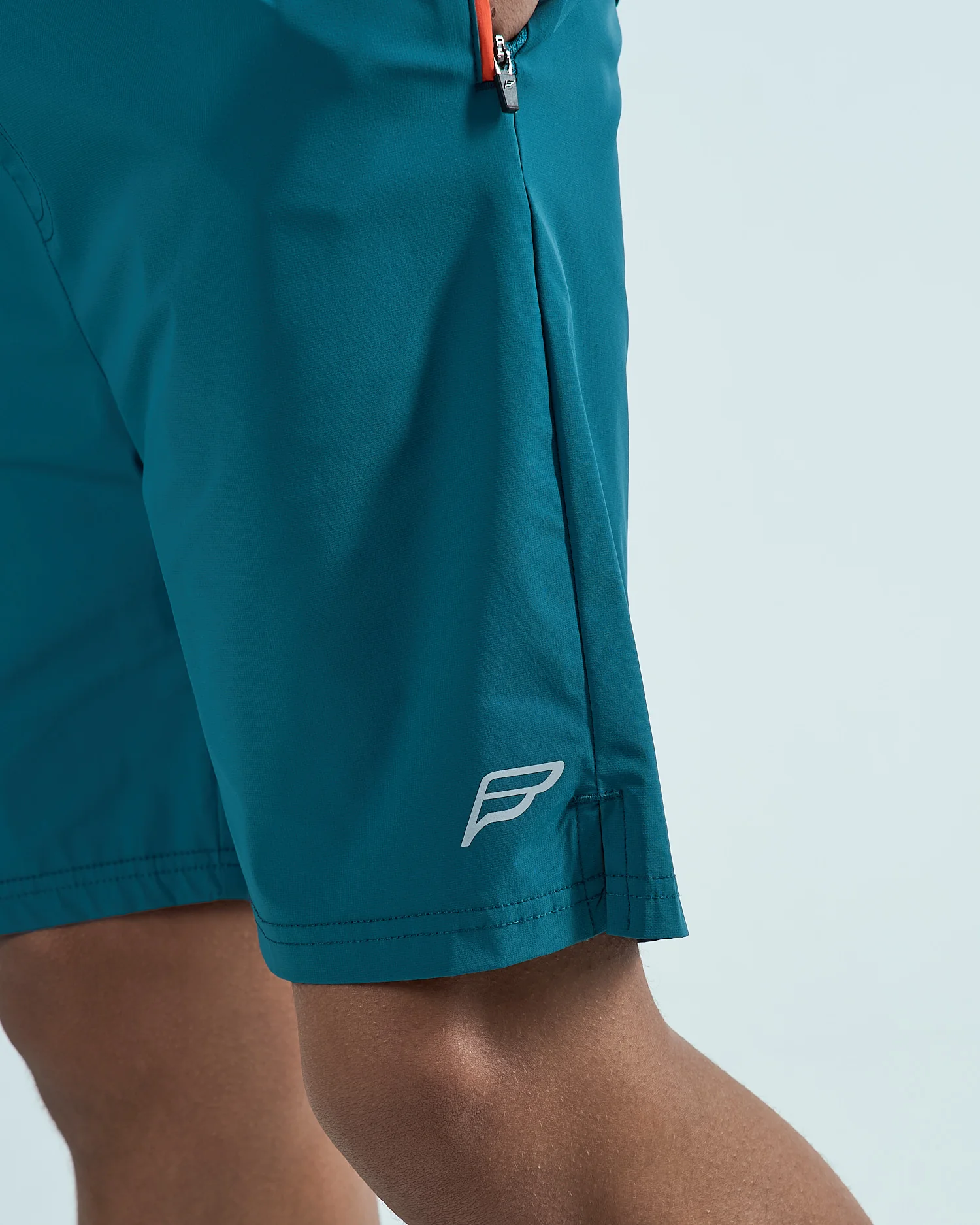 Juniors Stride 3 Piece Shorts Set - Teal/Orange - Image 4