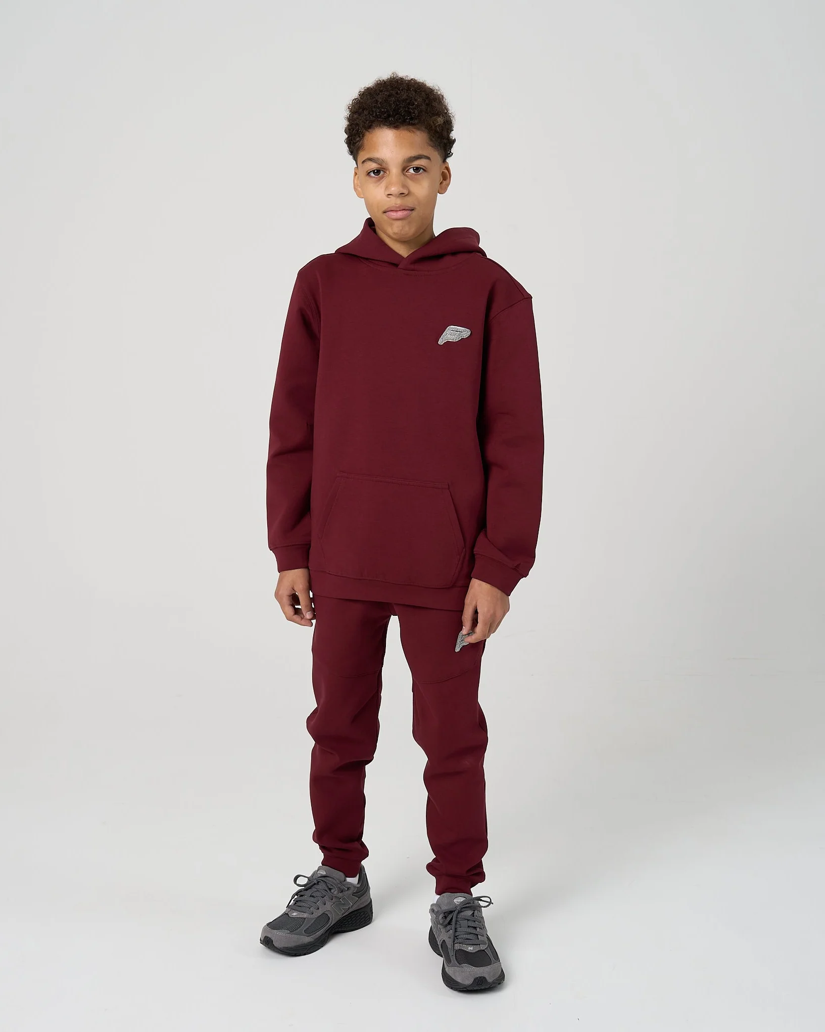 Juniors Tech Jogsuit - Burgundy - Image 6