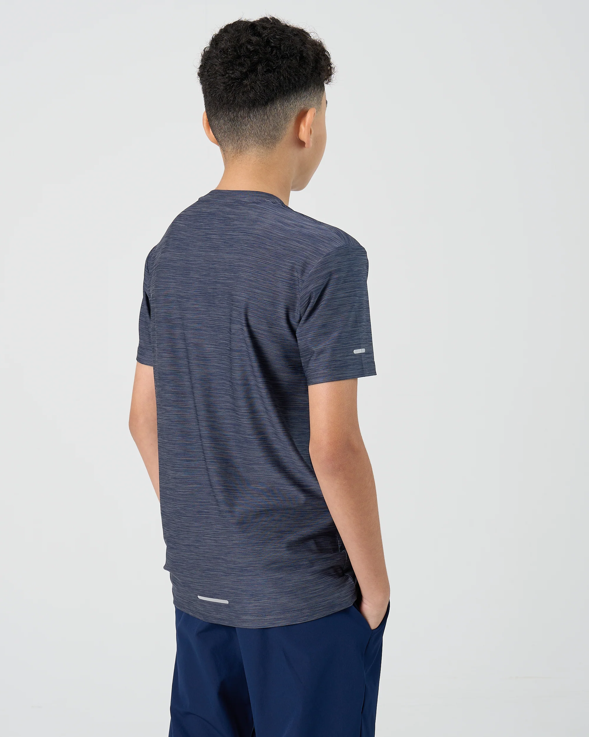 Juniors Transform T-Shirt - Navy/Grey - Image 3