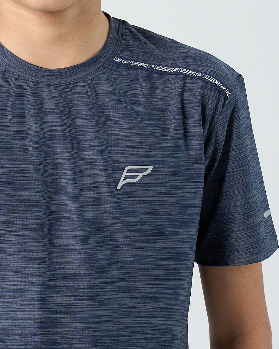 Juniors Transform T-Shirt - Navy/Grey - Image 4