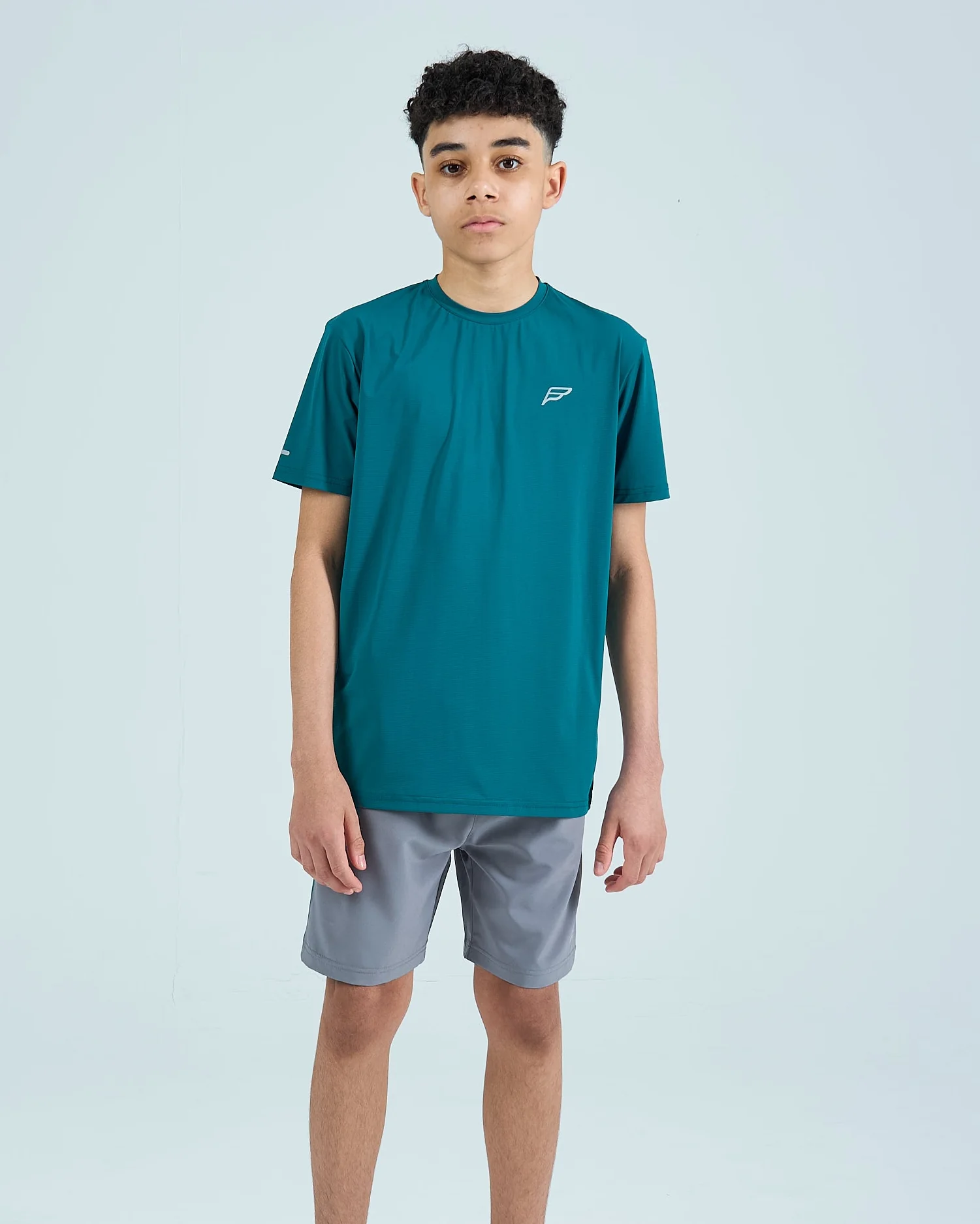 Juniors True Form 3 Piece Shorts Set - Turquoise - Image 3