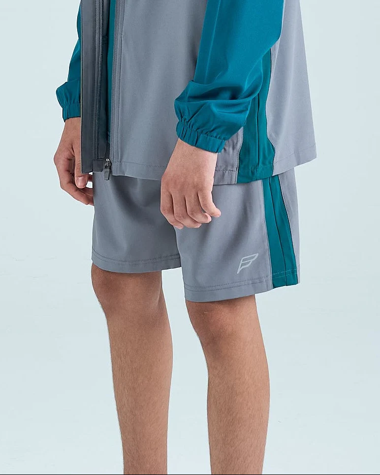 Juniors True Form 3 Piece Shorts Set - Turquoise - Image 4
