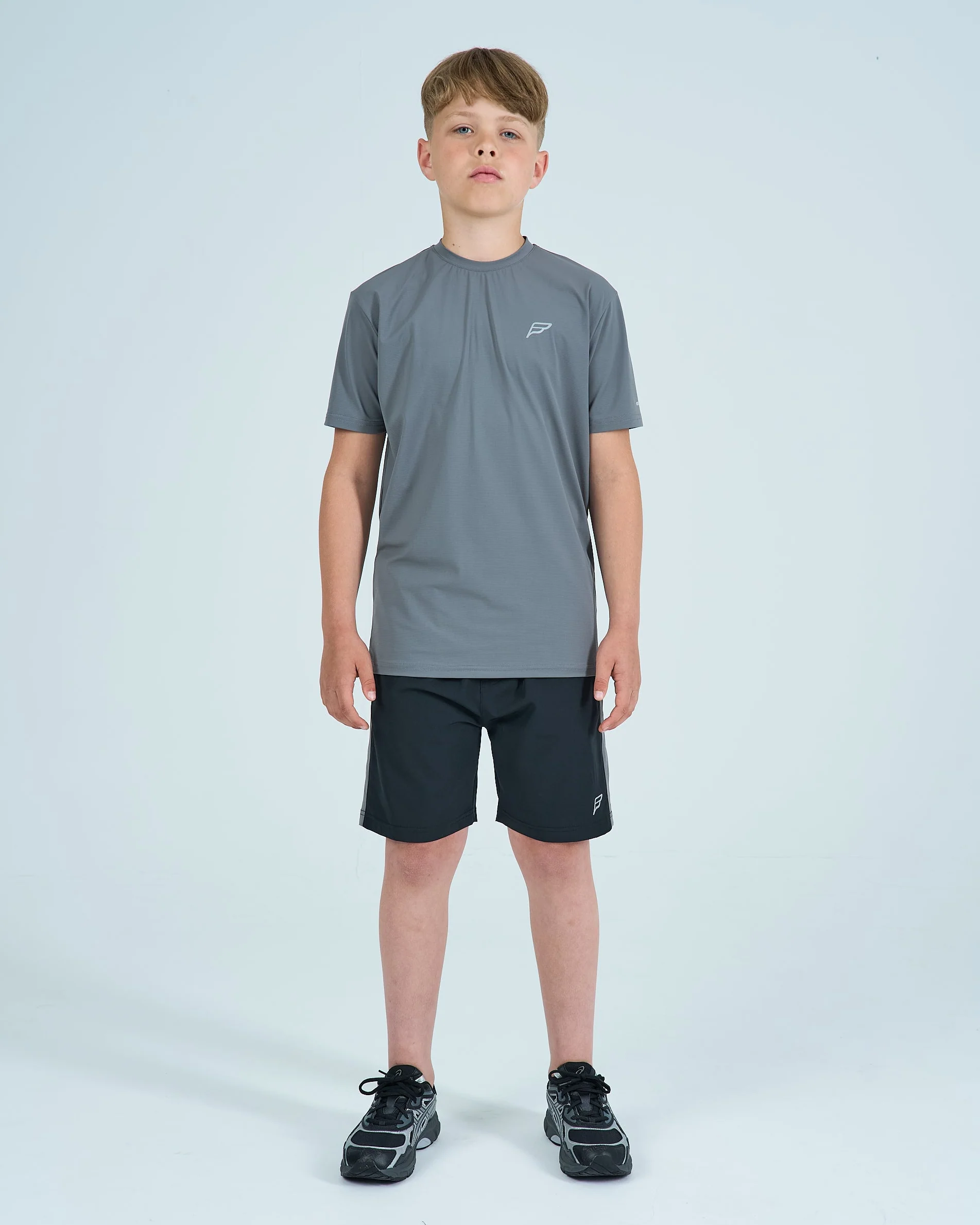 Juniors True Form 3 Piece Shorts Set - Carbon - Image 3