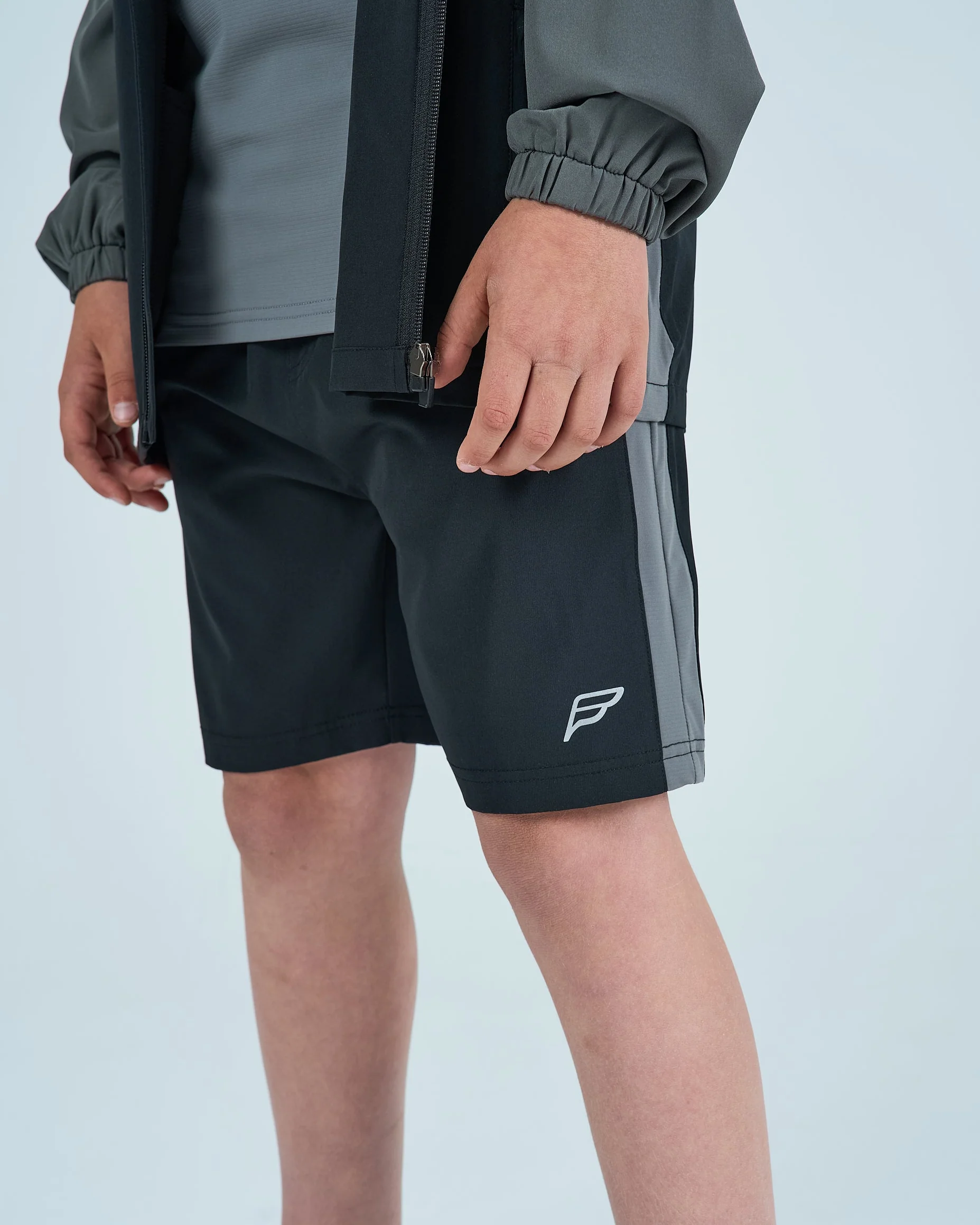 Juniors True Form 3 Piece Shorts Set - Carbon - Image 4