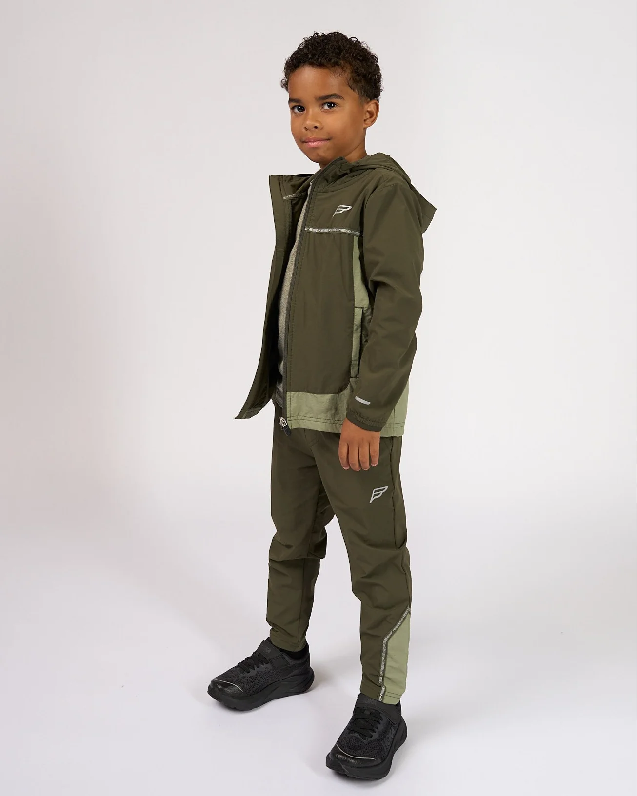 Infants Khaki Attain 3 Piece Tracksuit - Image 7