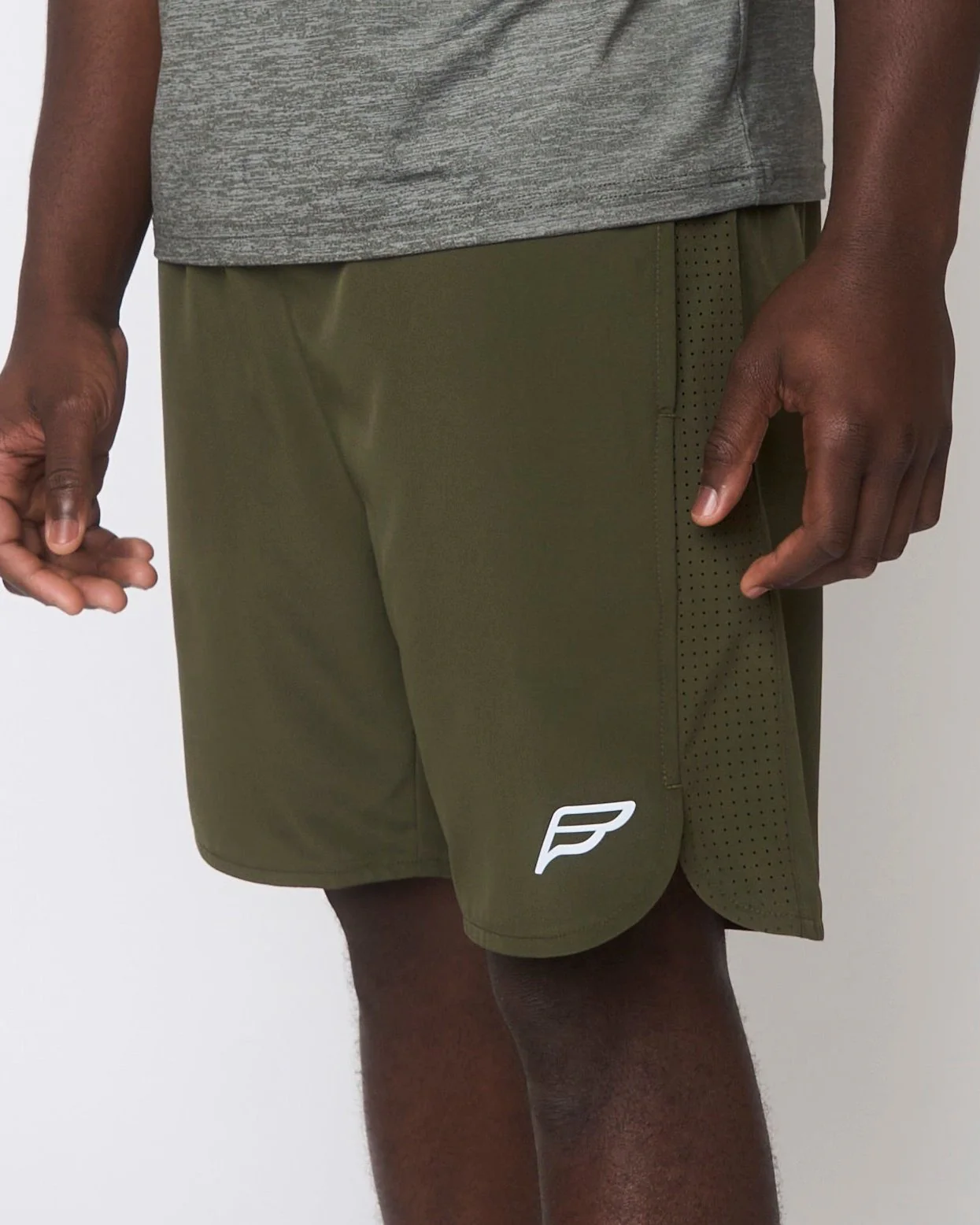 Mens Khaki Sustain Shorts - Image 3