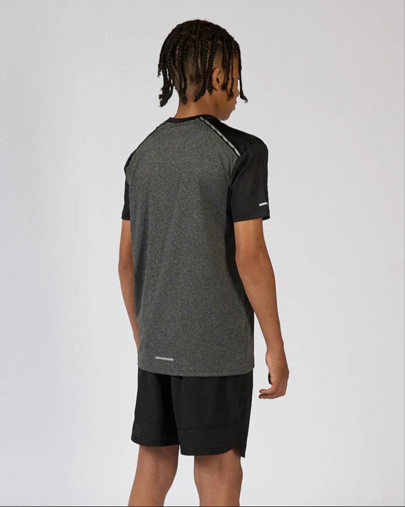 Juniors Marl Black A-Tech Pro T-Shirt - Image 4
