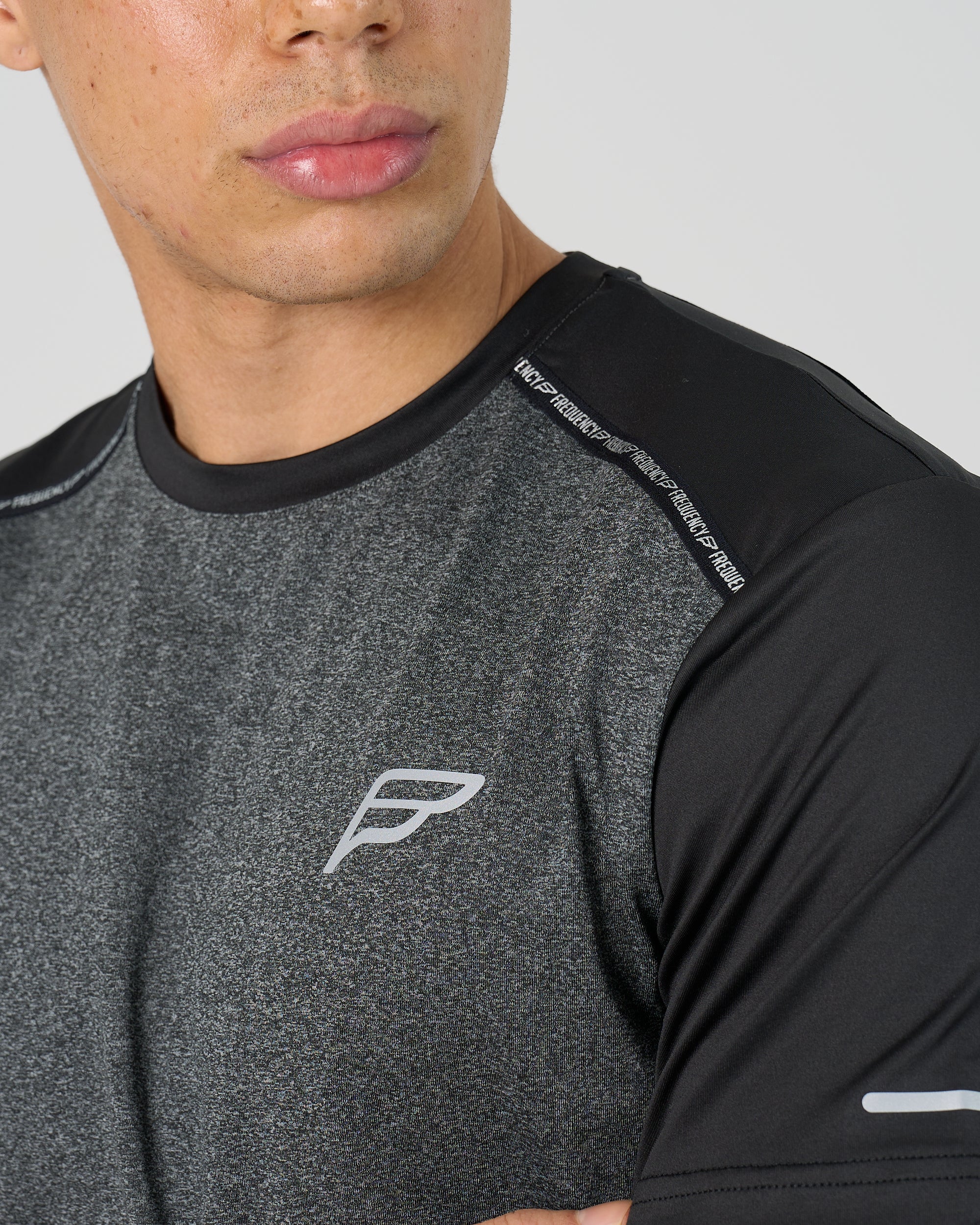 Mens A-Tech Pro T-Shirt - Marl Black - Image 3