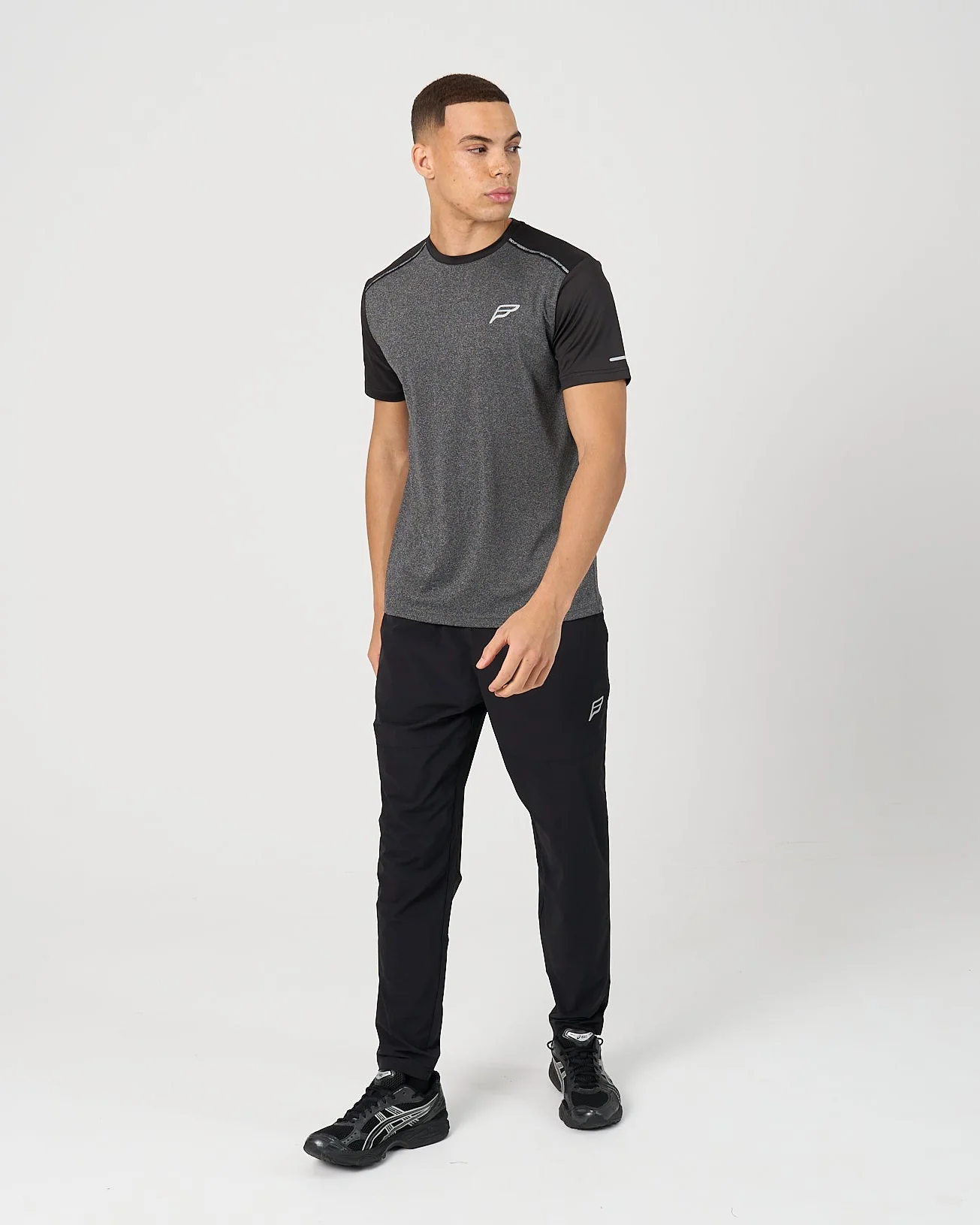 Mens A-Tech Pro T-Shirt - Marl Black - Image 4