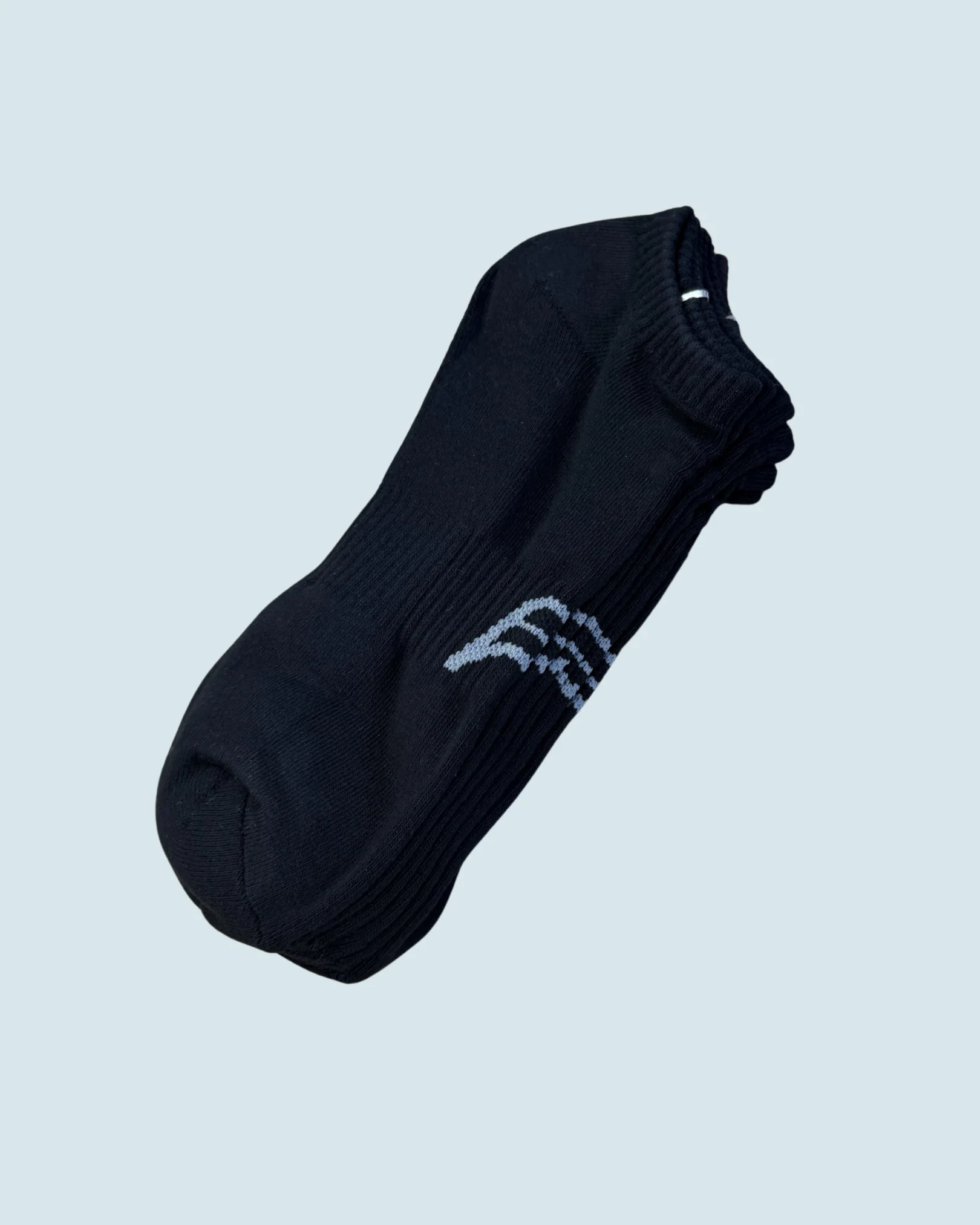 Mens 3-Pack Core Ankle Socks - Black - Image 3