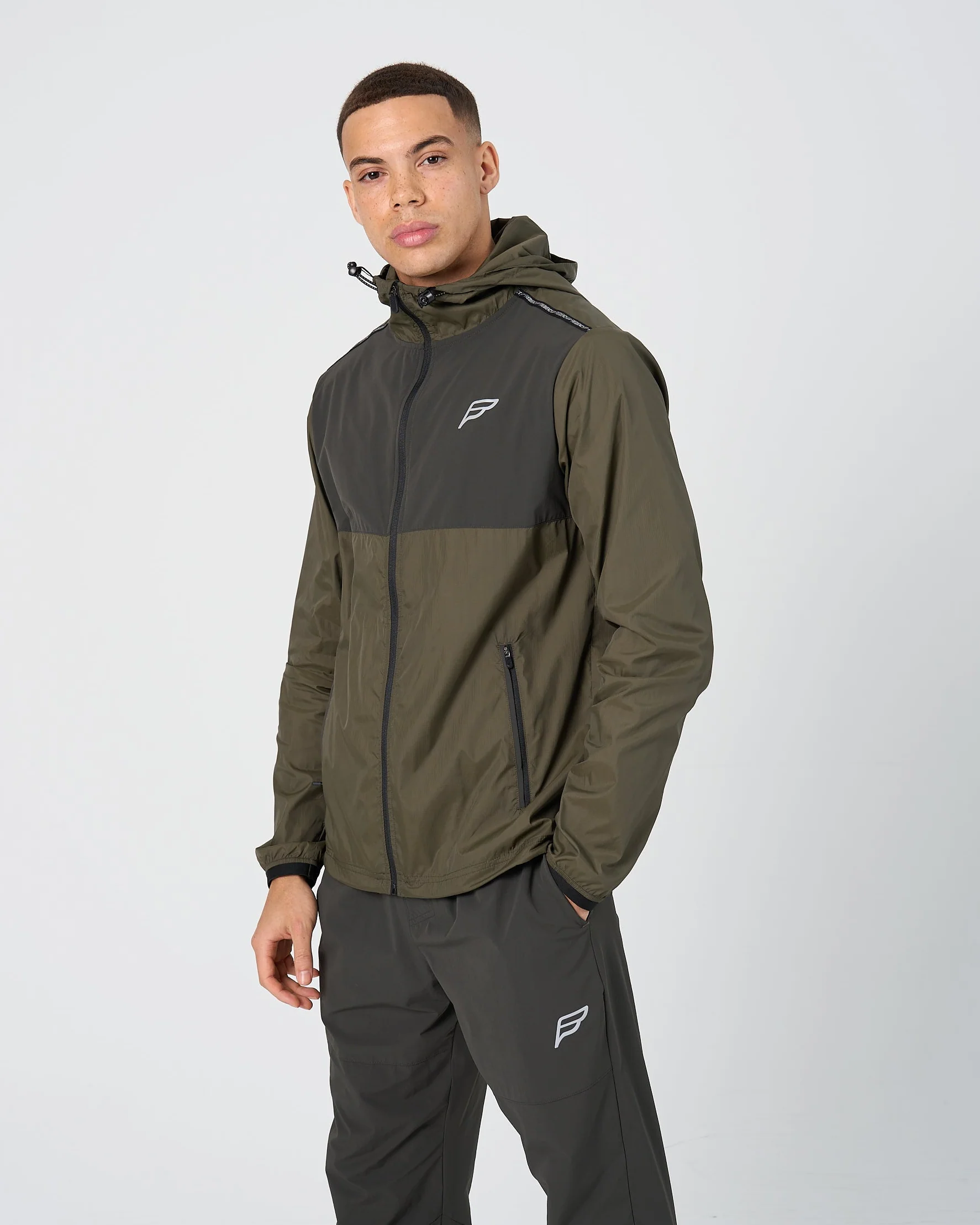 Mens A-Tech Pro Windbreaker - Khaki - Image 3