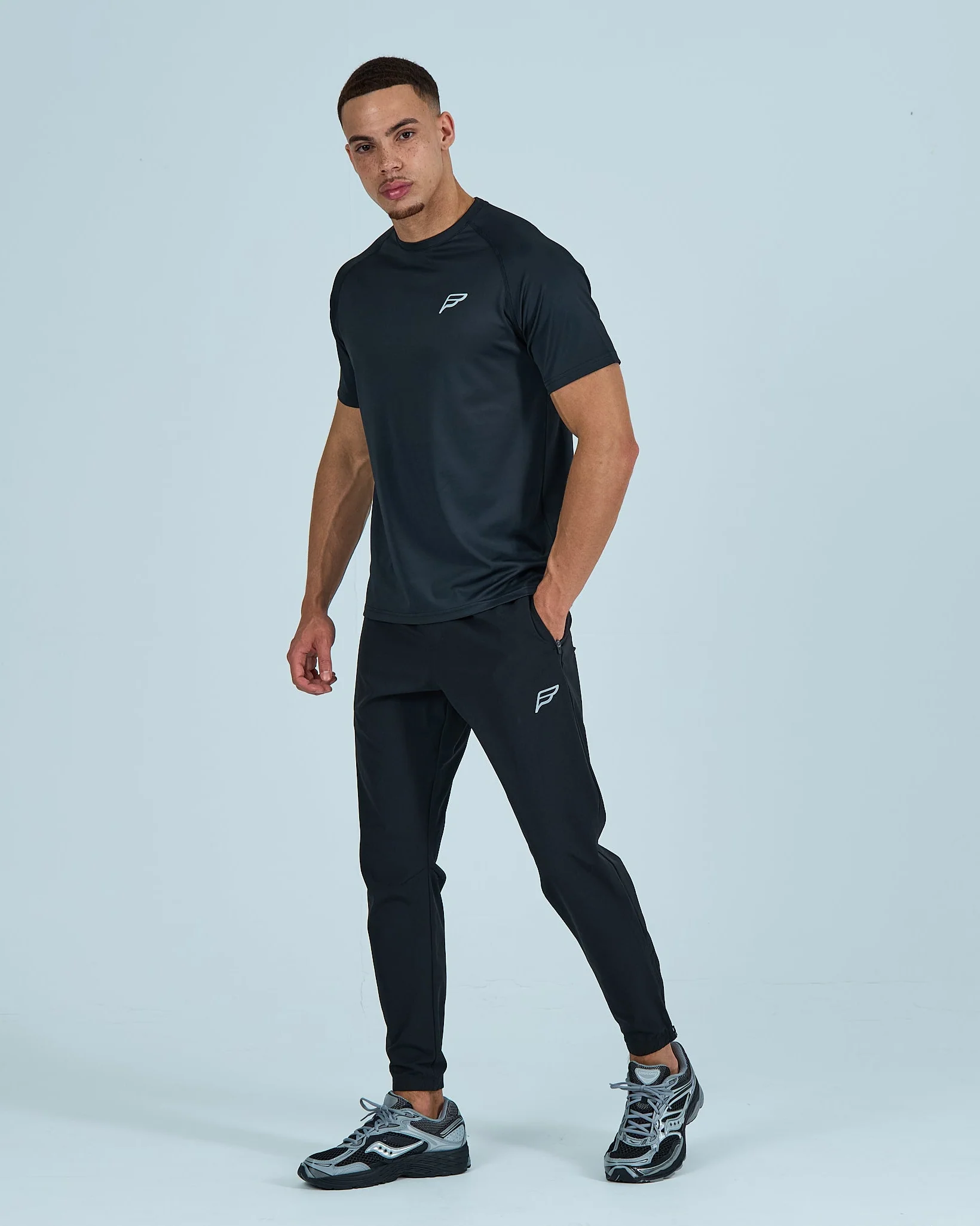 Mens Core Flex T-Shirt - Black - Image 4