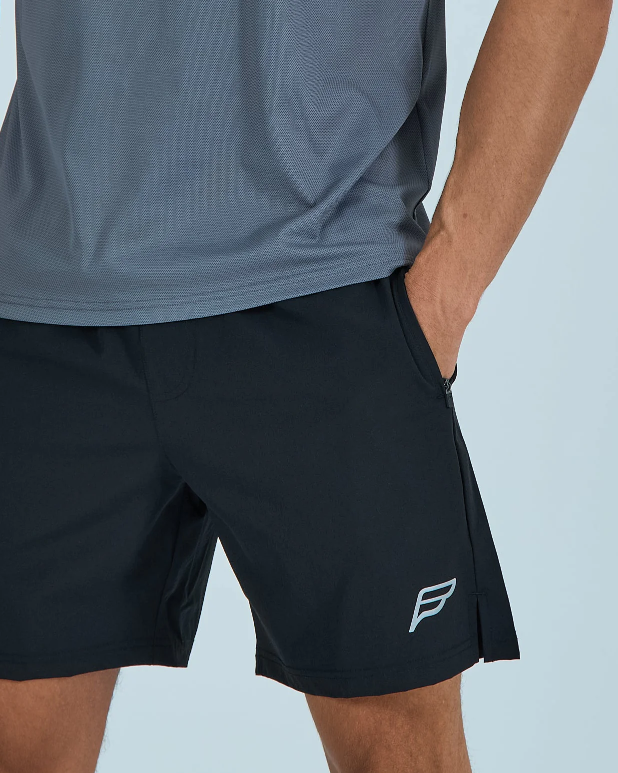 Mens Core Flow Shorts - Black - Image 3