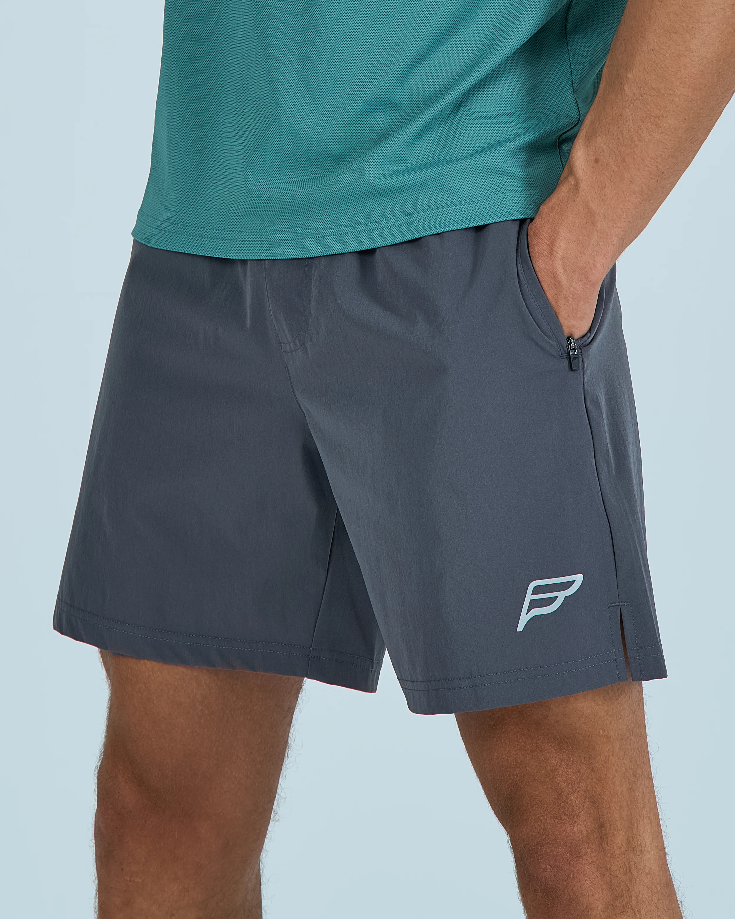 Mens Core Flow Shorts - Grey - Image 3