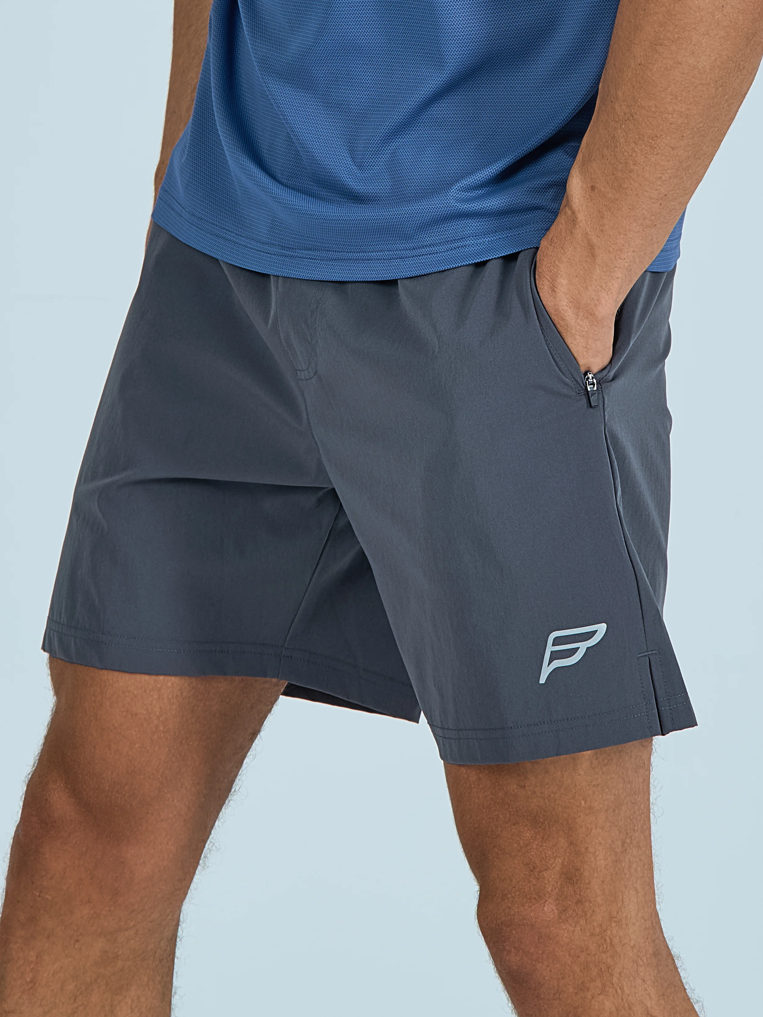 Mens Core Flow Shorts - Grey - Image 4