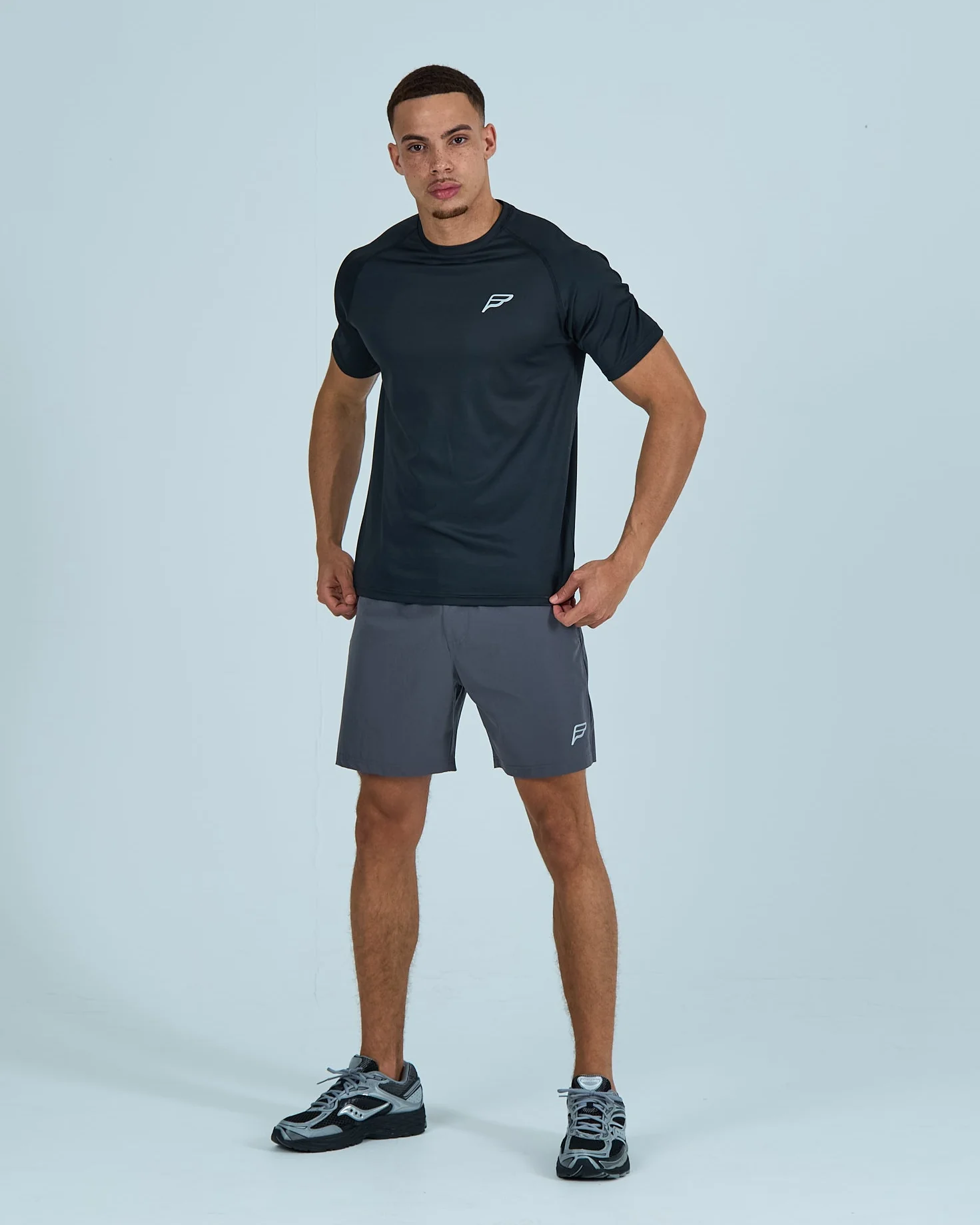 Mens Core Flow Shorts - Grey - Image 5